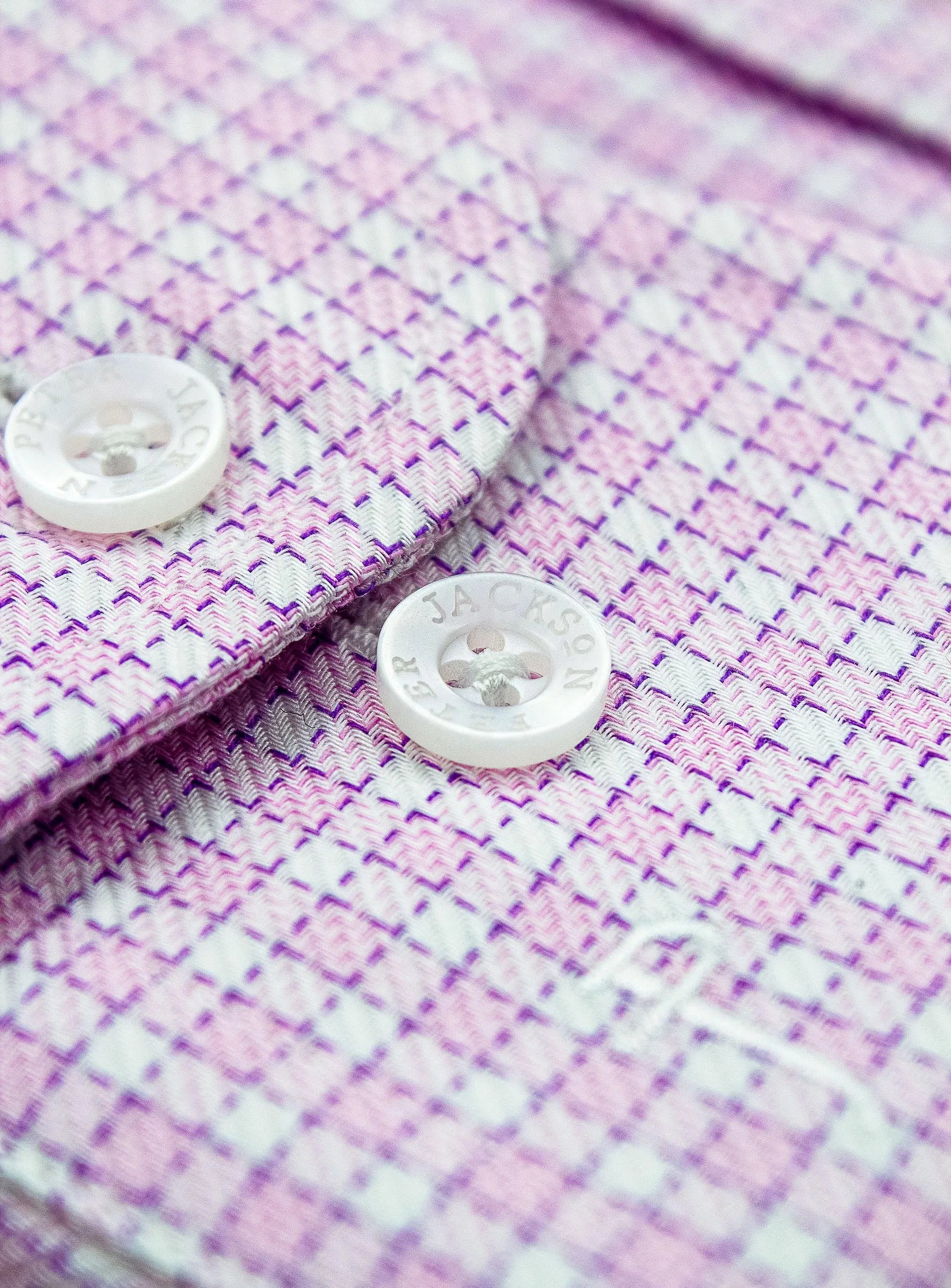 Milan Textured Pink Check Shirt