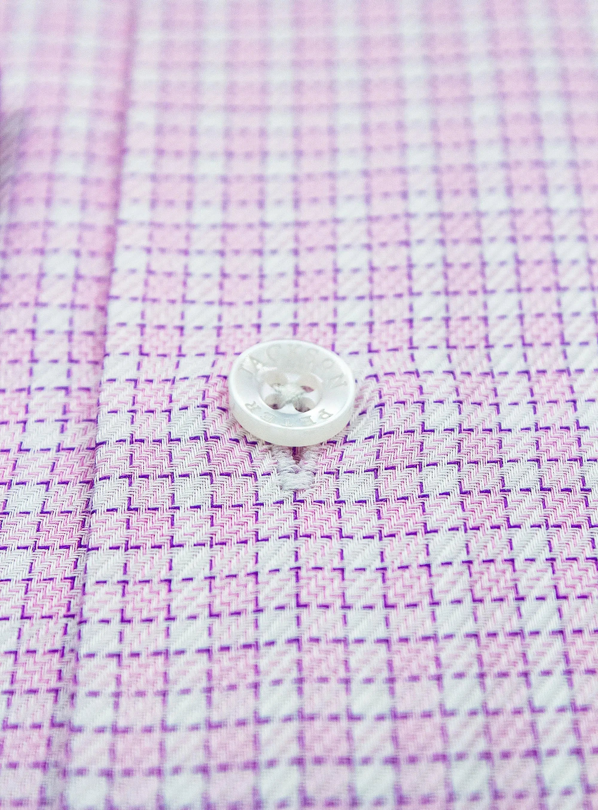 Milan Textured Pink Check Shirt