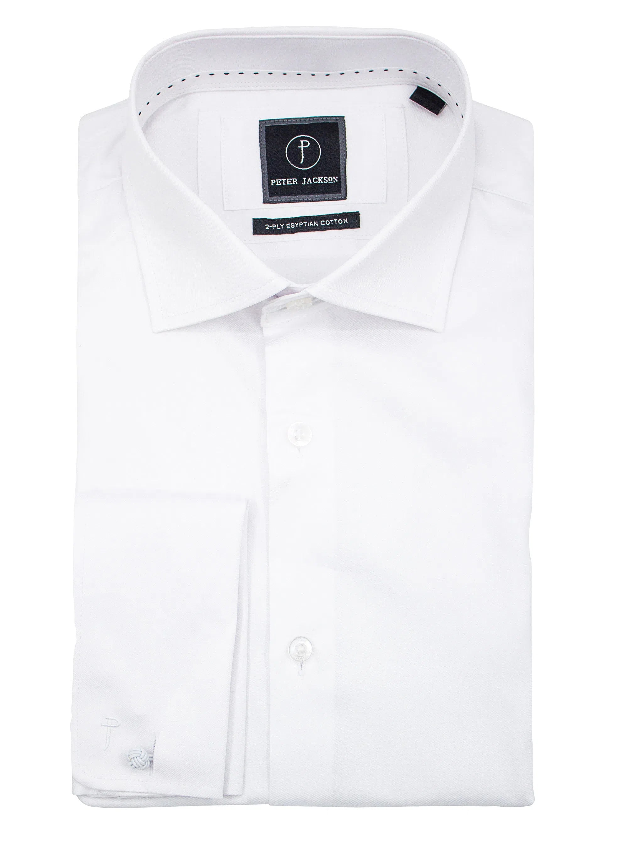 Milan White French Cuff Shirt