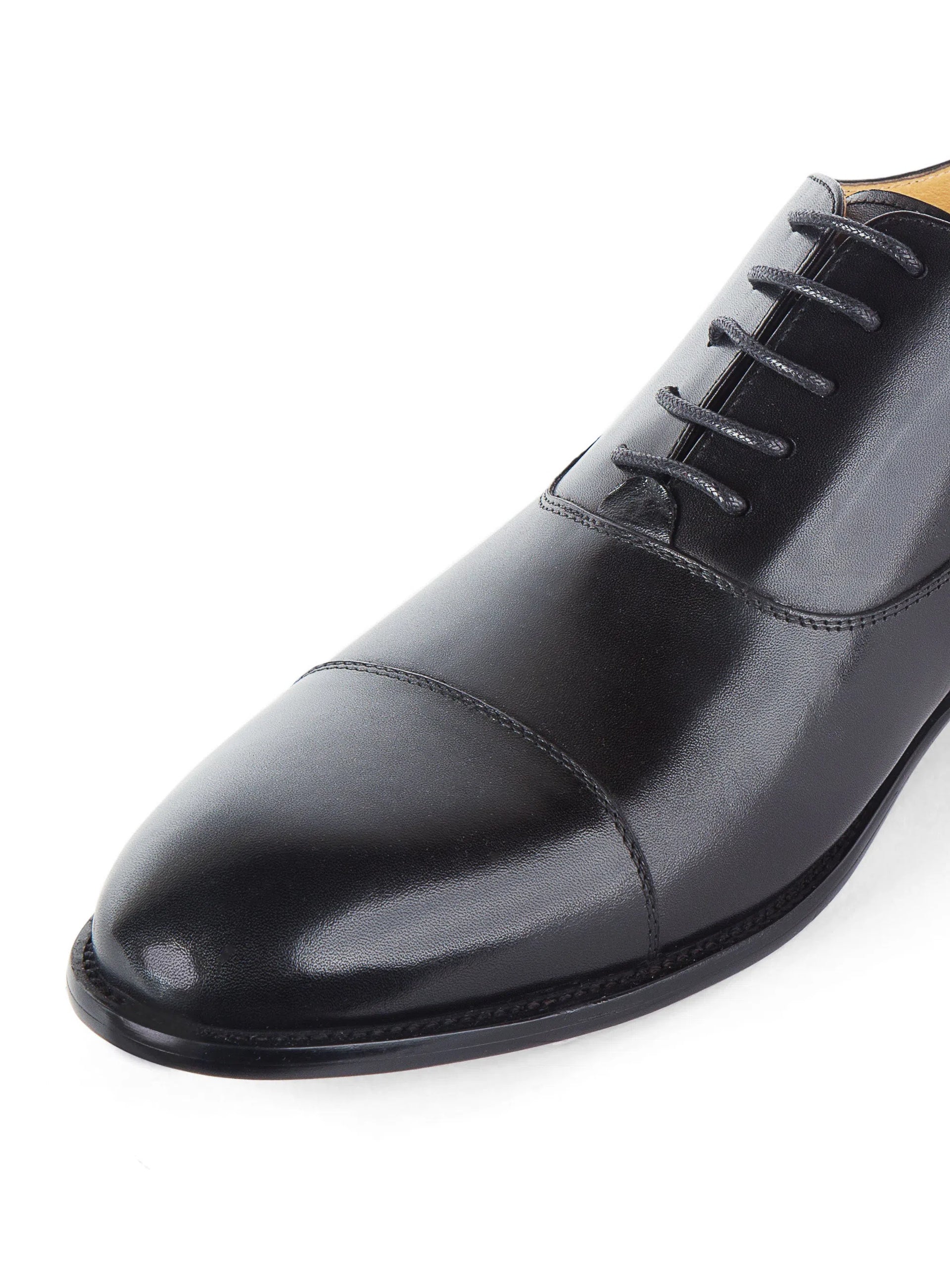 Montisanti Black Toe Cap Derby