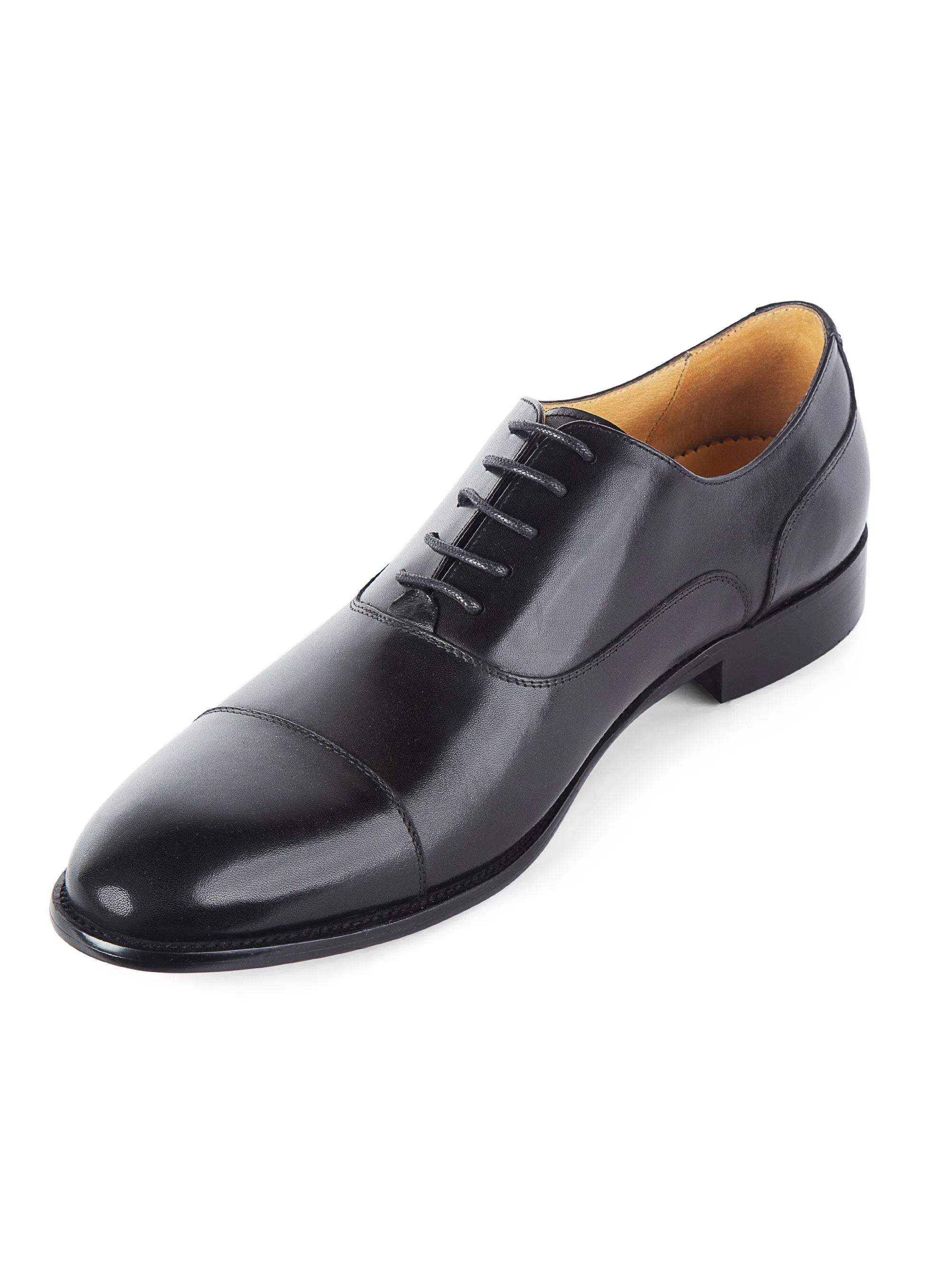 Montisanti Black Toe Cap Derby