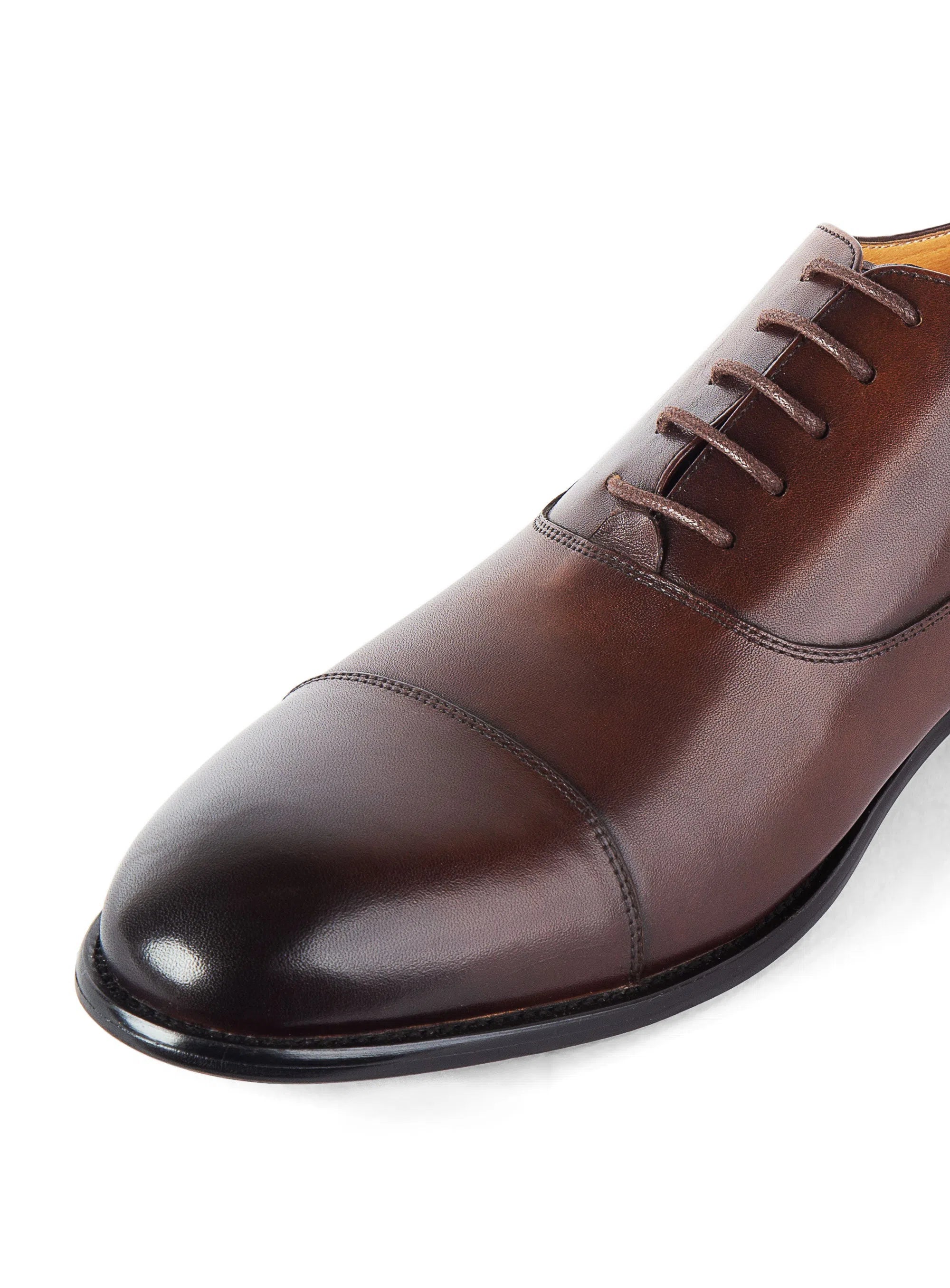 Montisanti Brown Toe Cap Derby