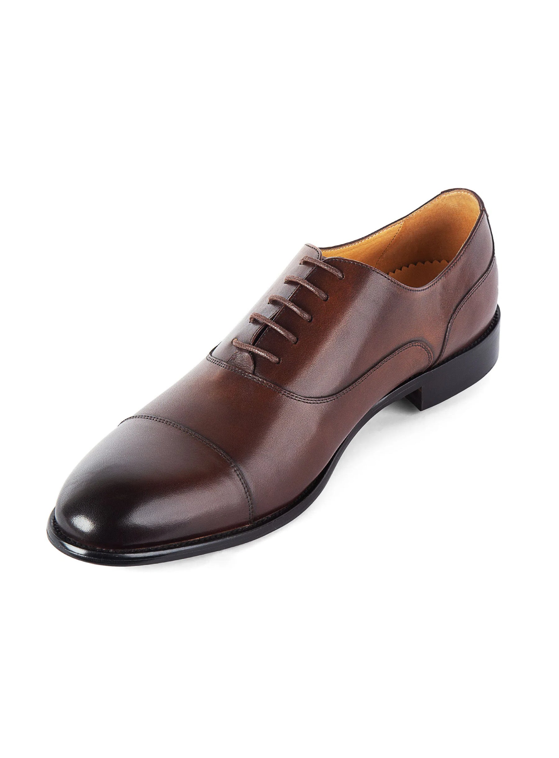 Montisanti Brown Toe Cap Derby