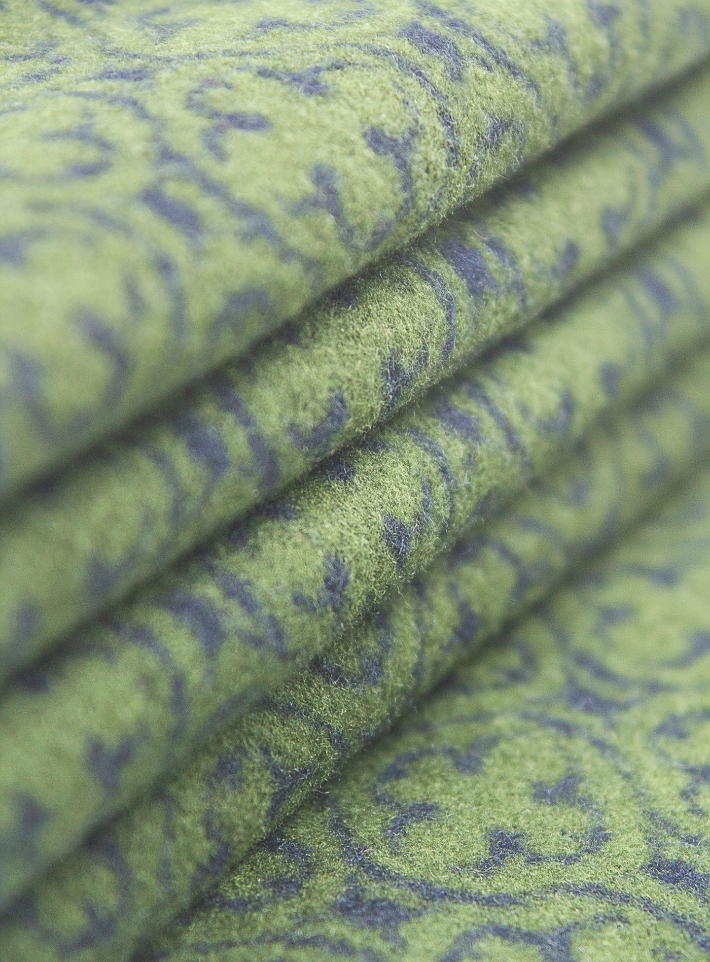 navy and green medallion pure silk scarf