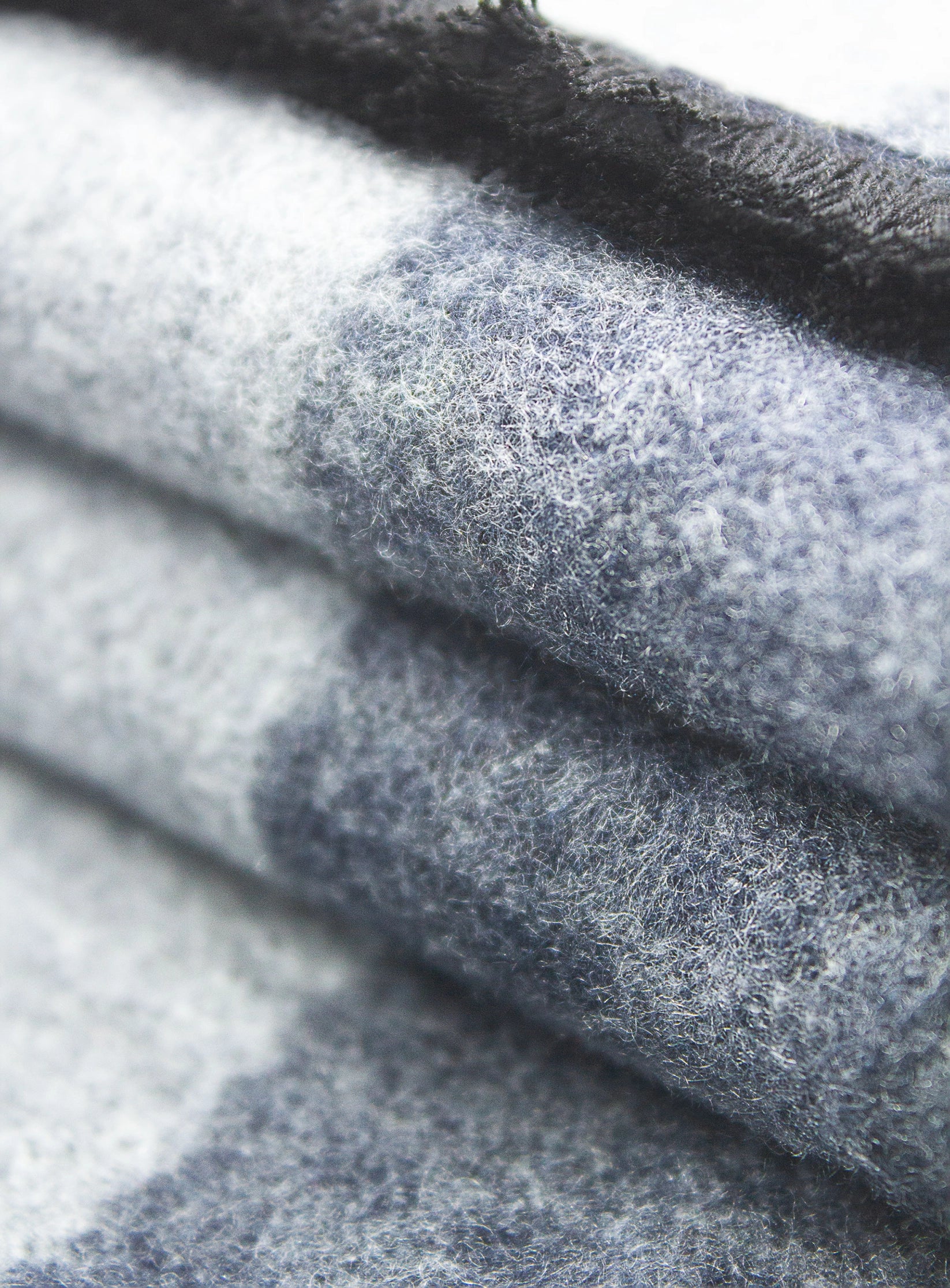 Navy and grey colour block pure silk scarf