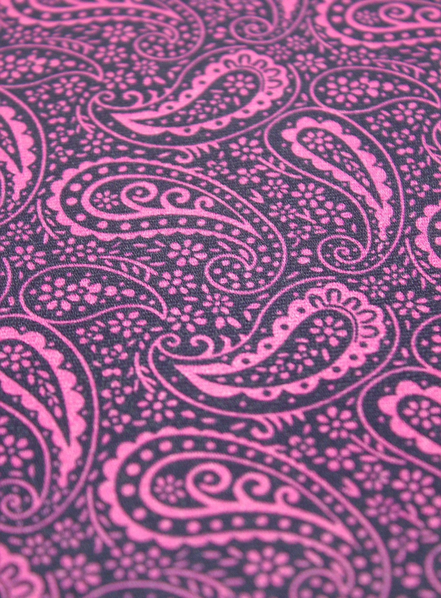 Navy & Pink Flourish Pocket Square