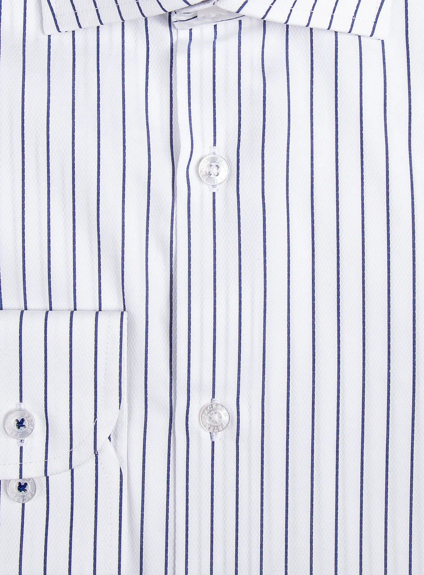 Navy Pinstripe Business Shirt
