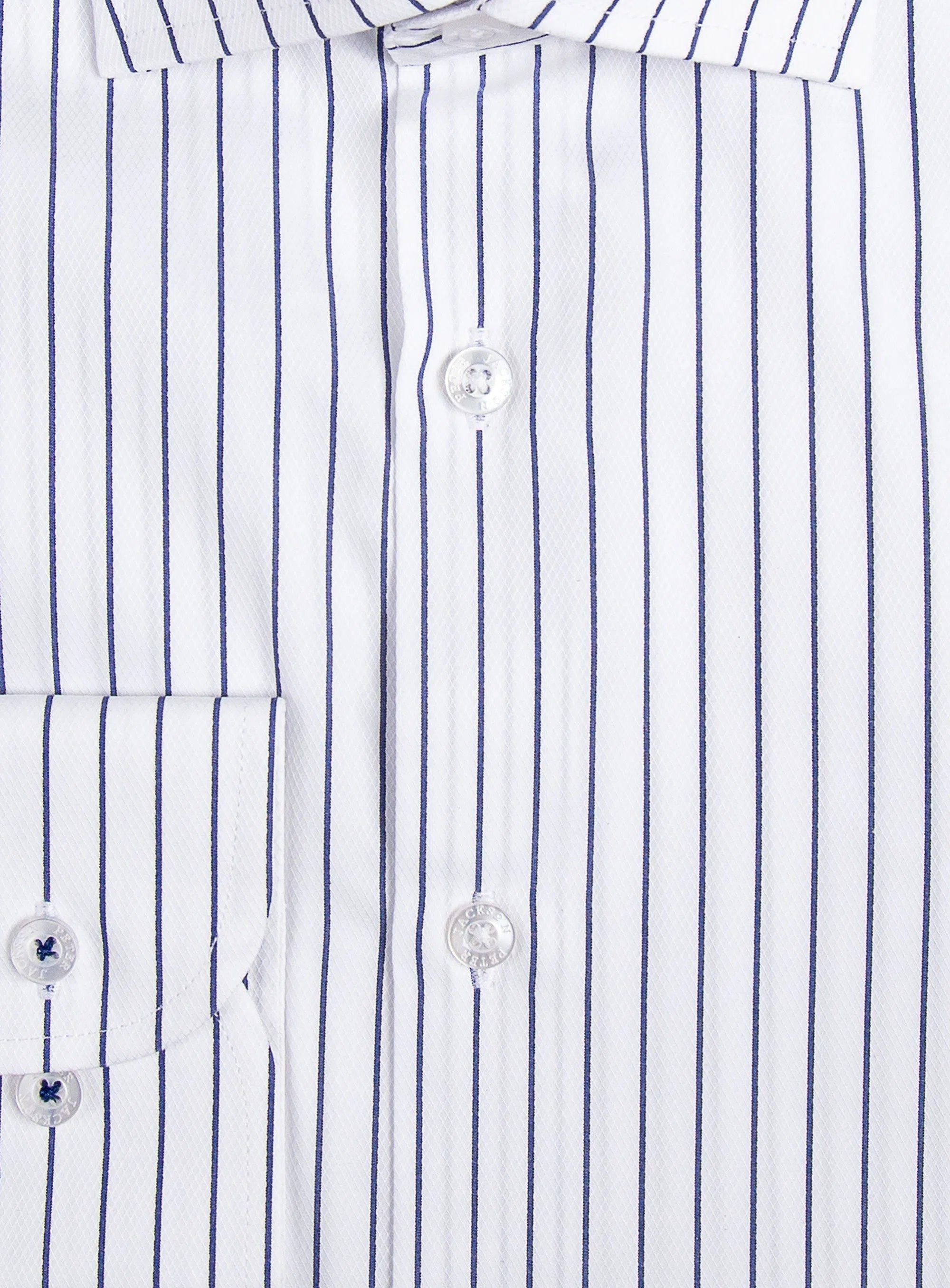 Navy Pinstripe Business Shirt