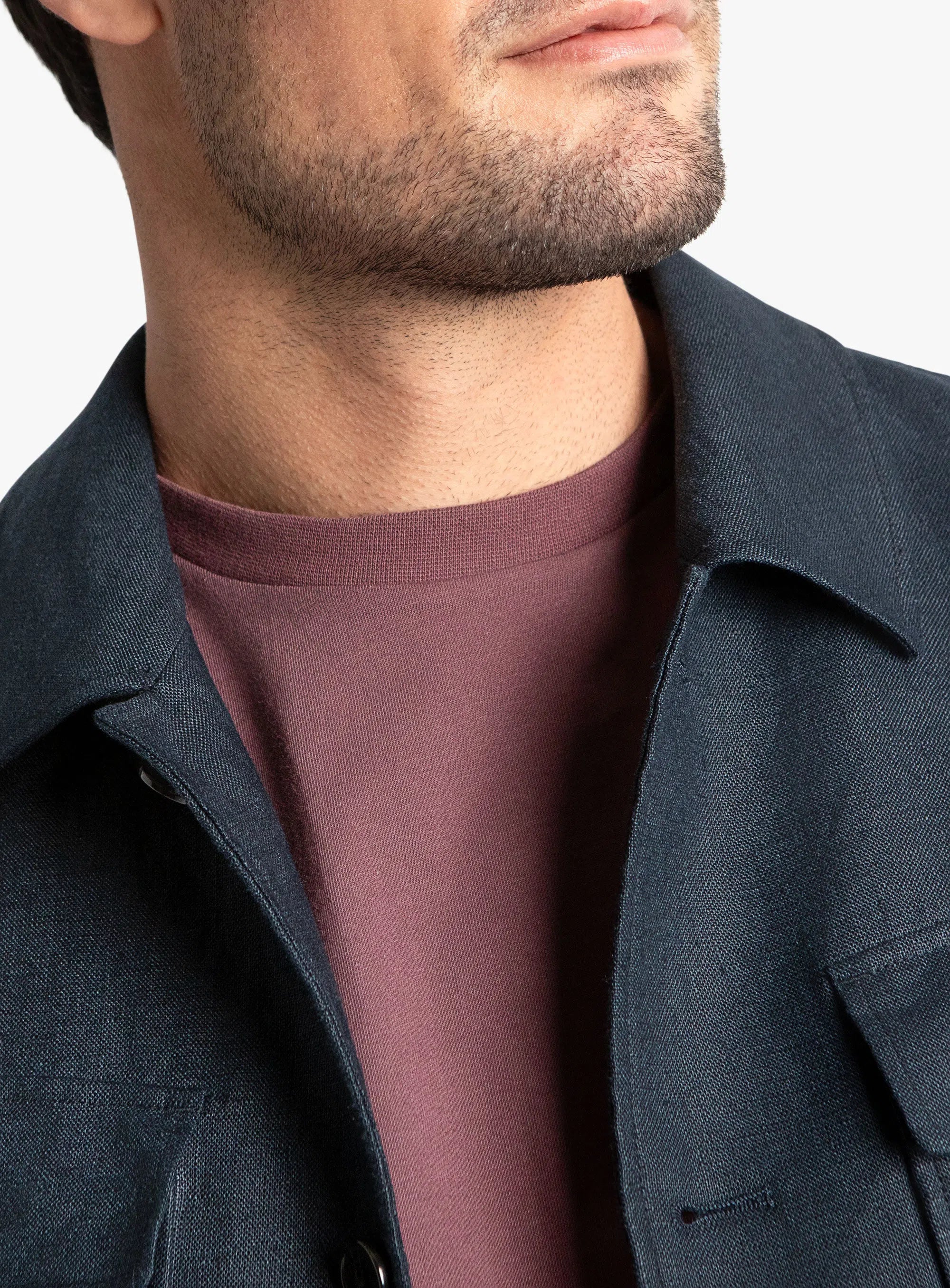 Oia Linen Navy Jacket