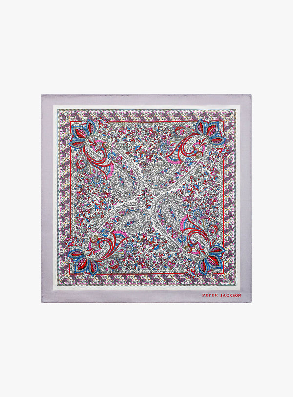 Paisley Floral Motif Pocket Square
