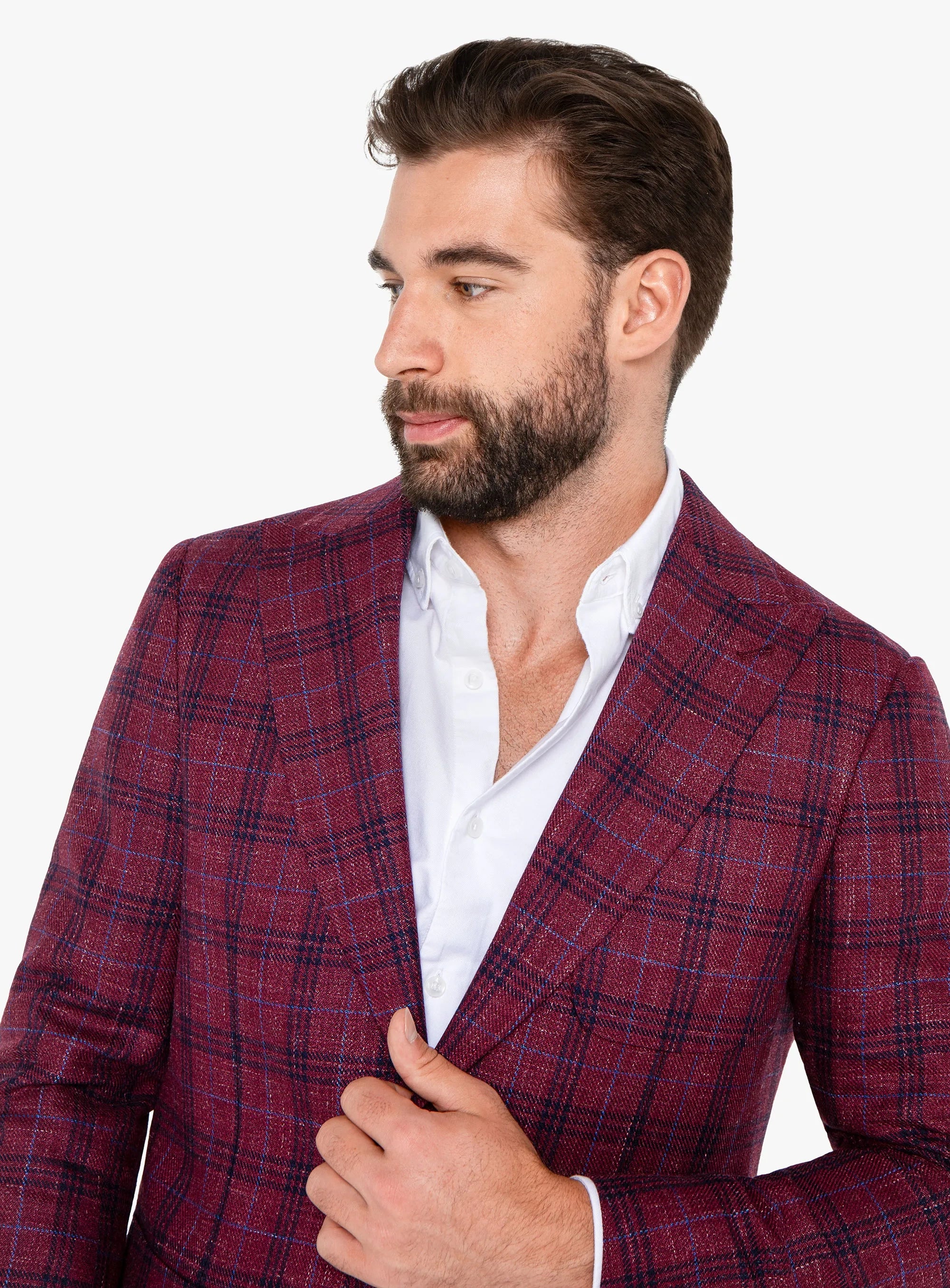 Pisa Raspberry Overcheck Jacket