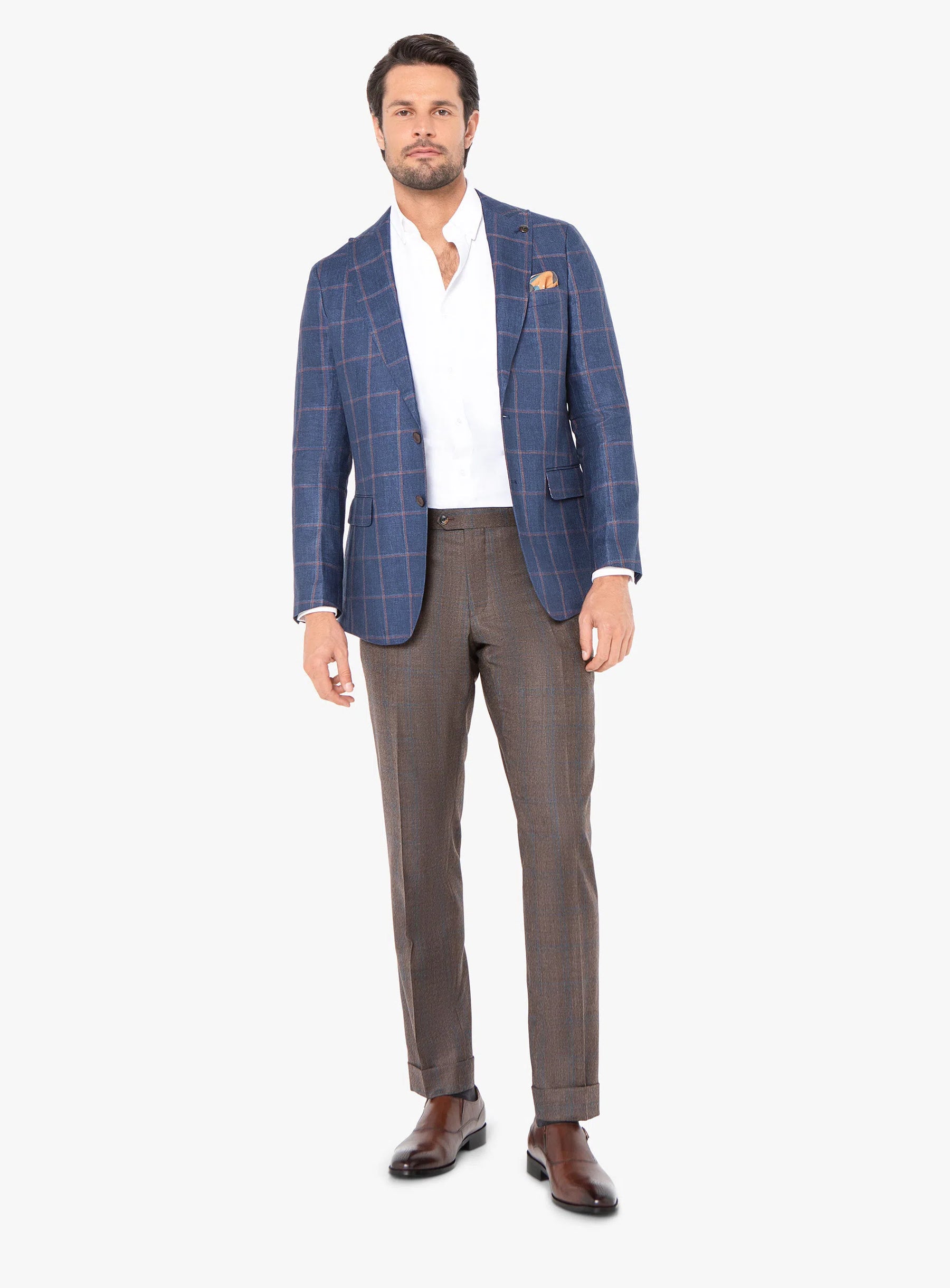 Portici Indigo Mulberry Check Jacket
