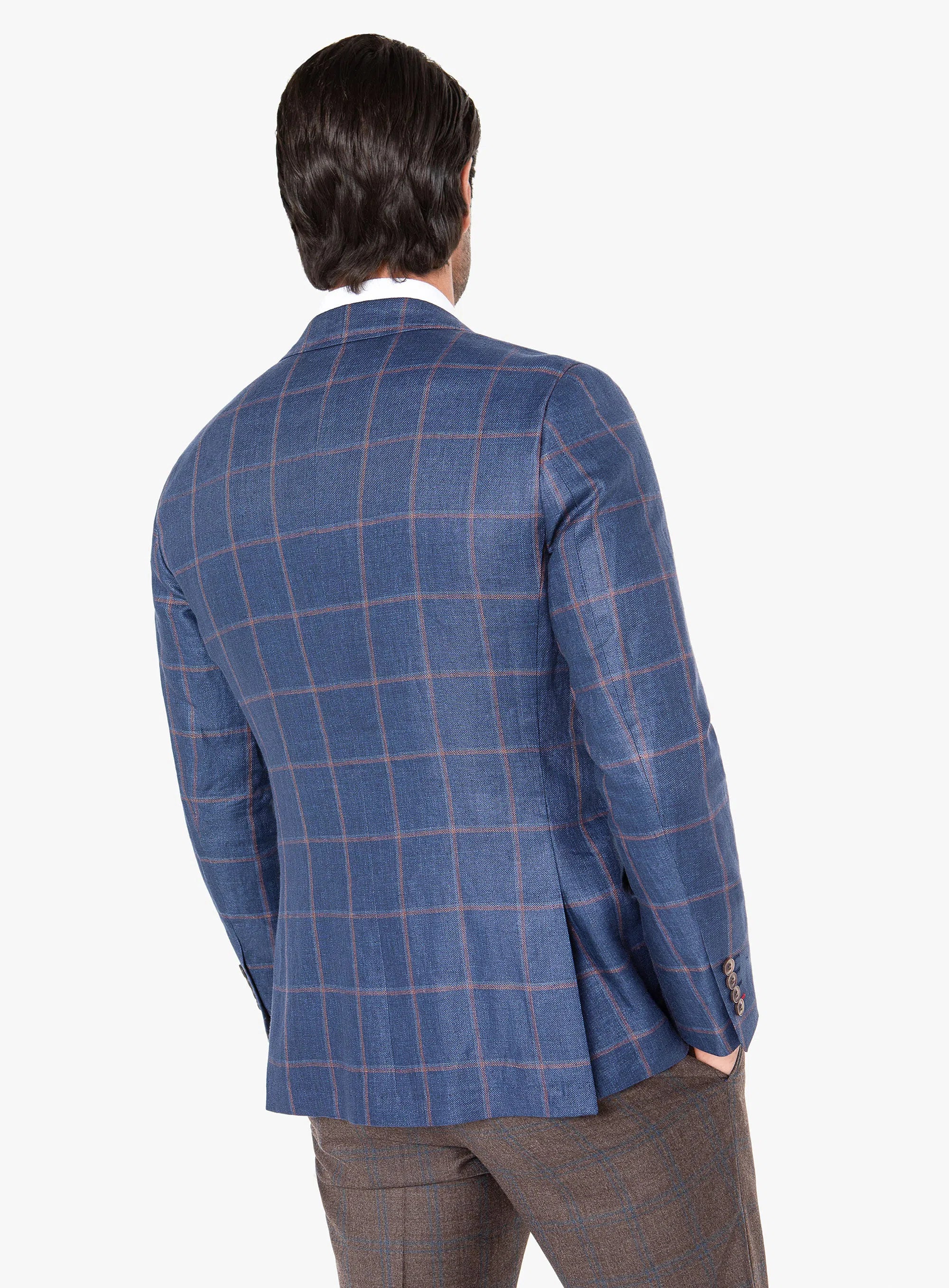 Portici Indigo Mulberry Check Jacket