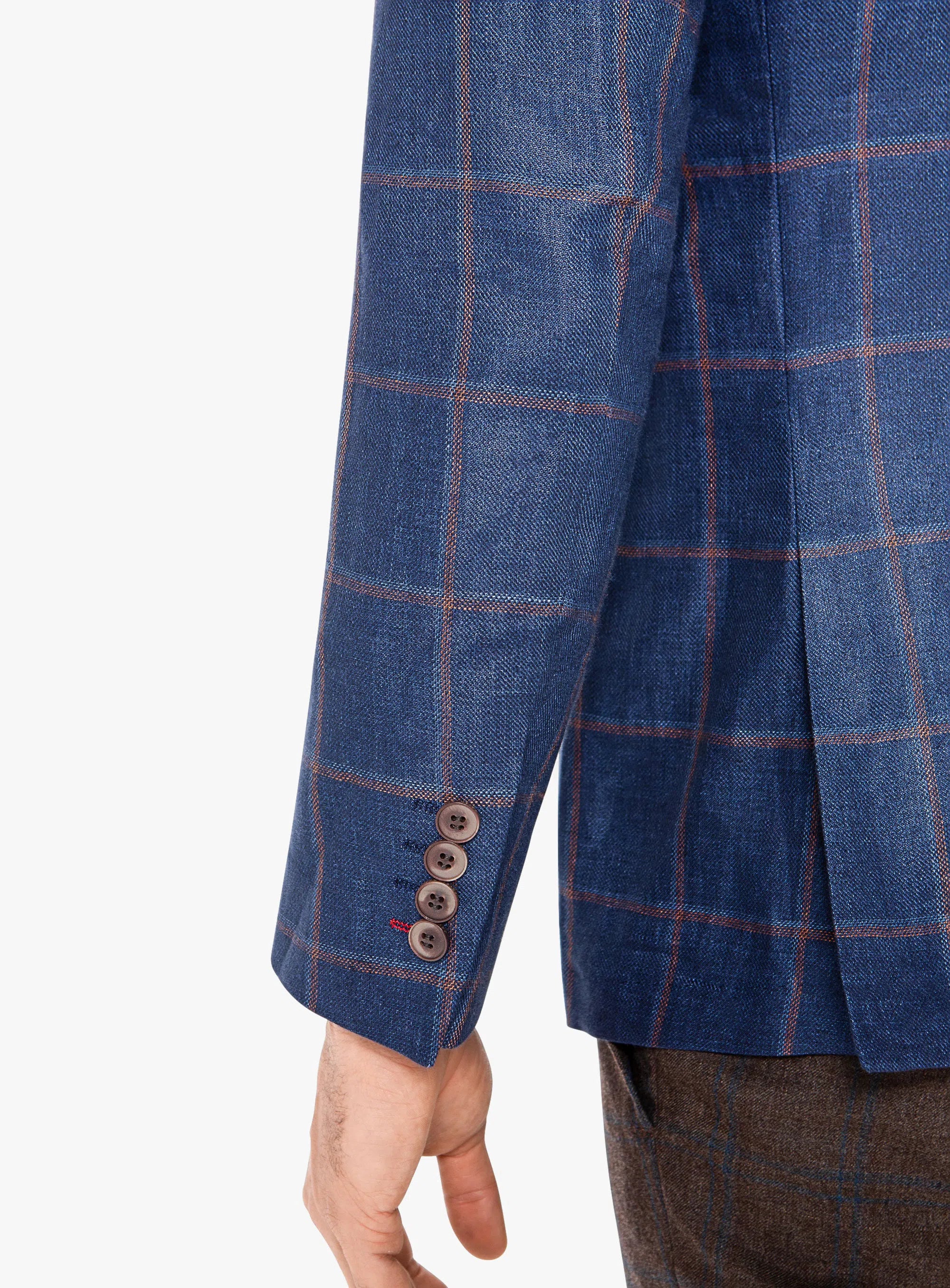 Portici Indigo Mulberry Check Jacket