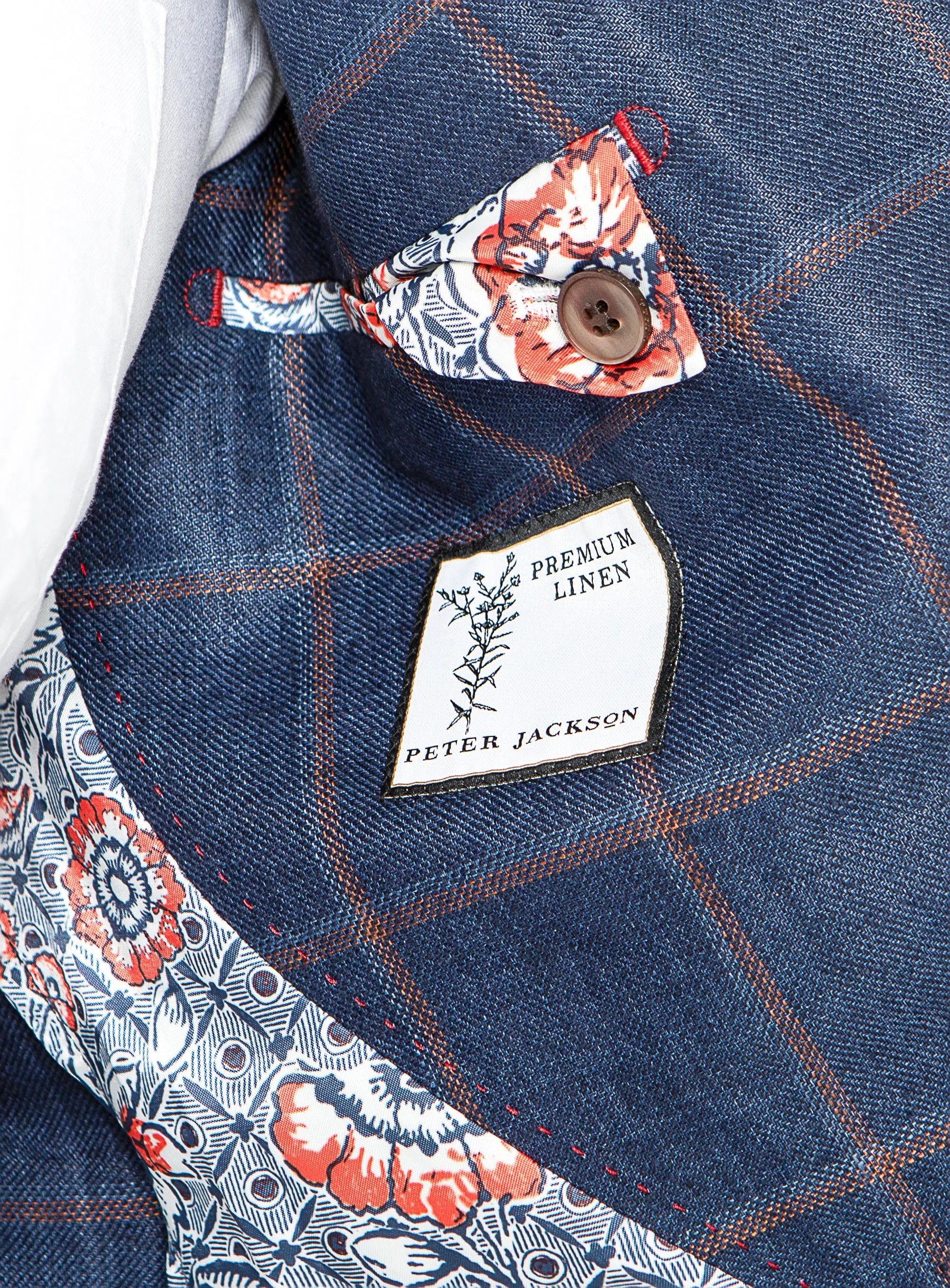 Portici Indigo Mulberry Check Jacket