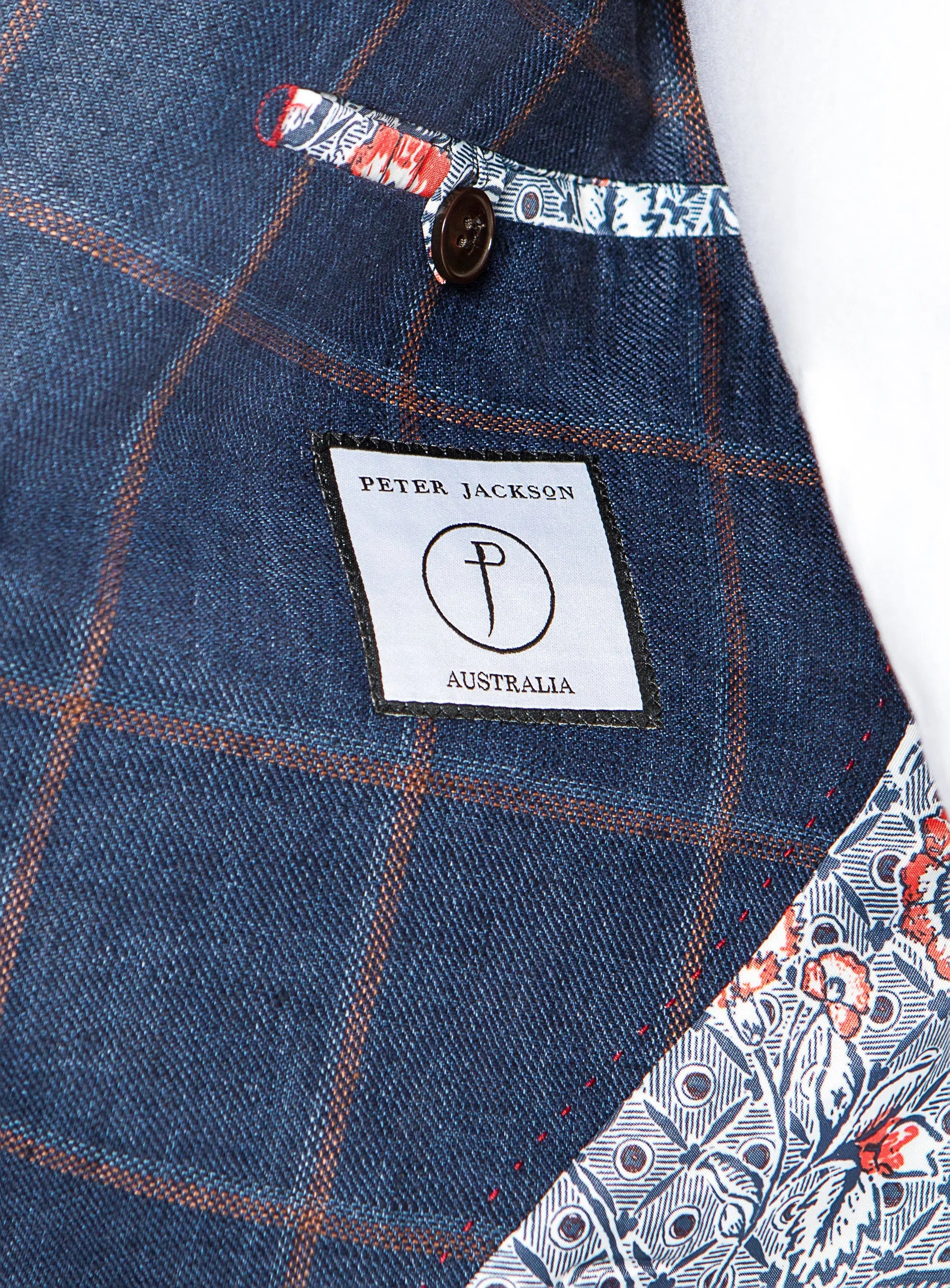 Portici Indigo Mulberry Check Jacket