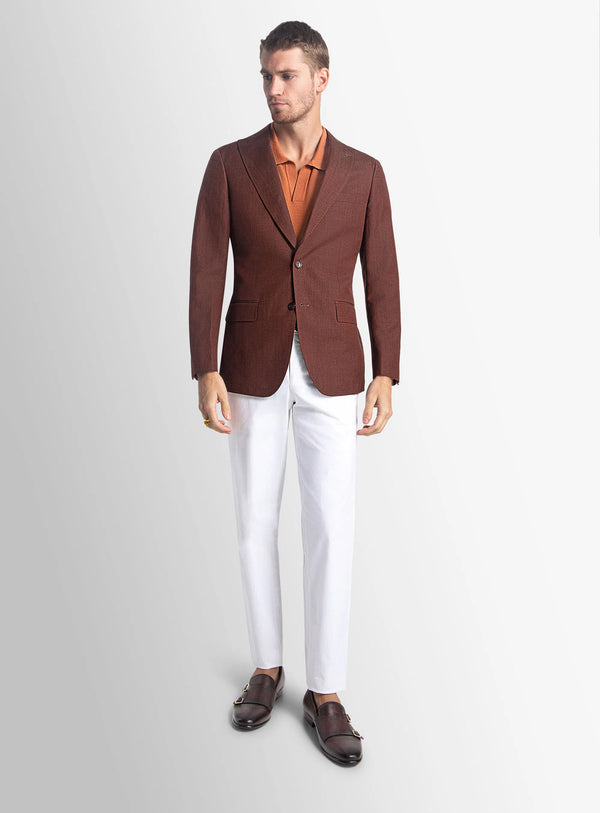 Portici Raisin Linen Blend Jacket