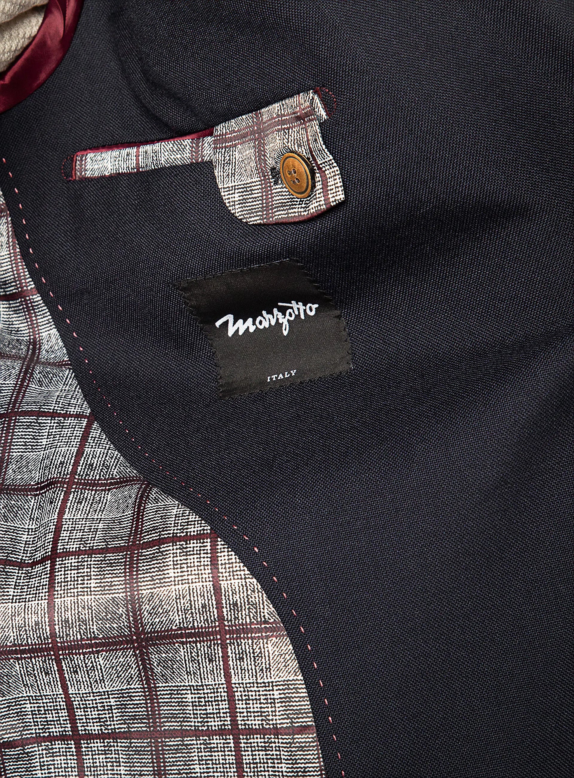 Prato Marzotto Navy Blazer