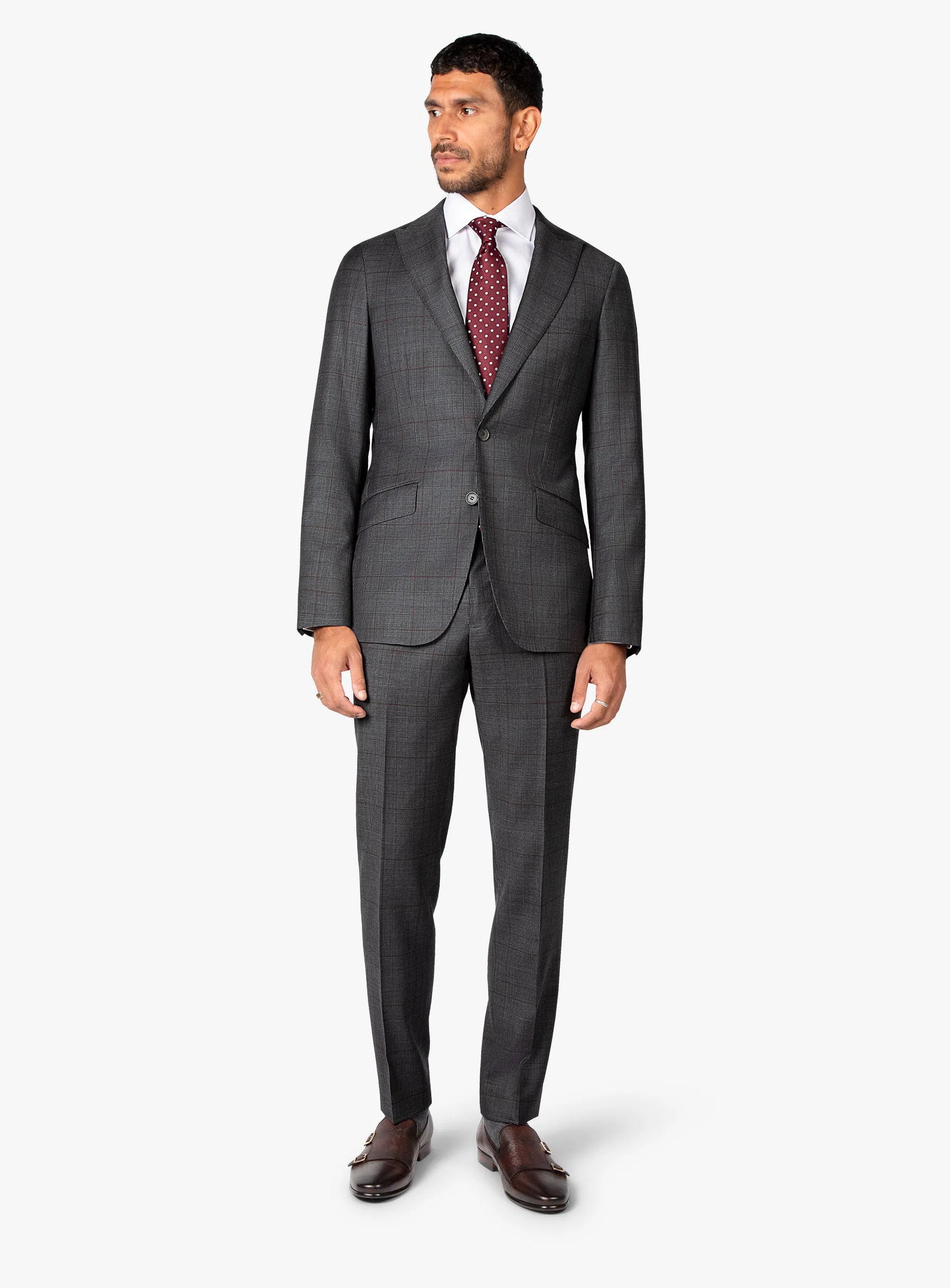 Prince of Wales Charcoal Suit