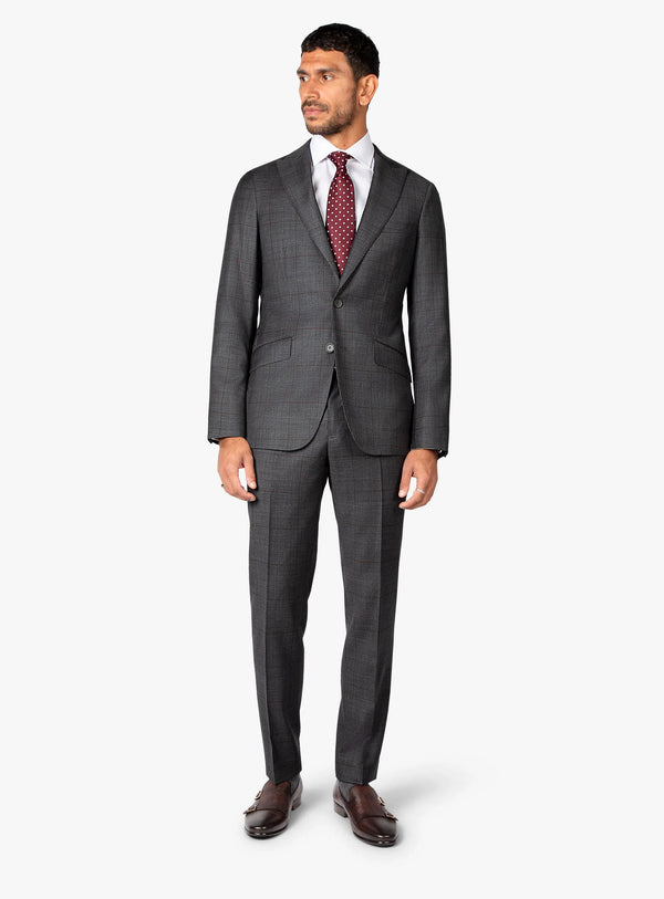 Prince of Wales Charcoal Suit