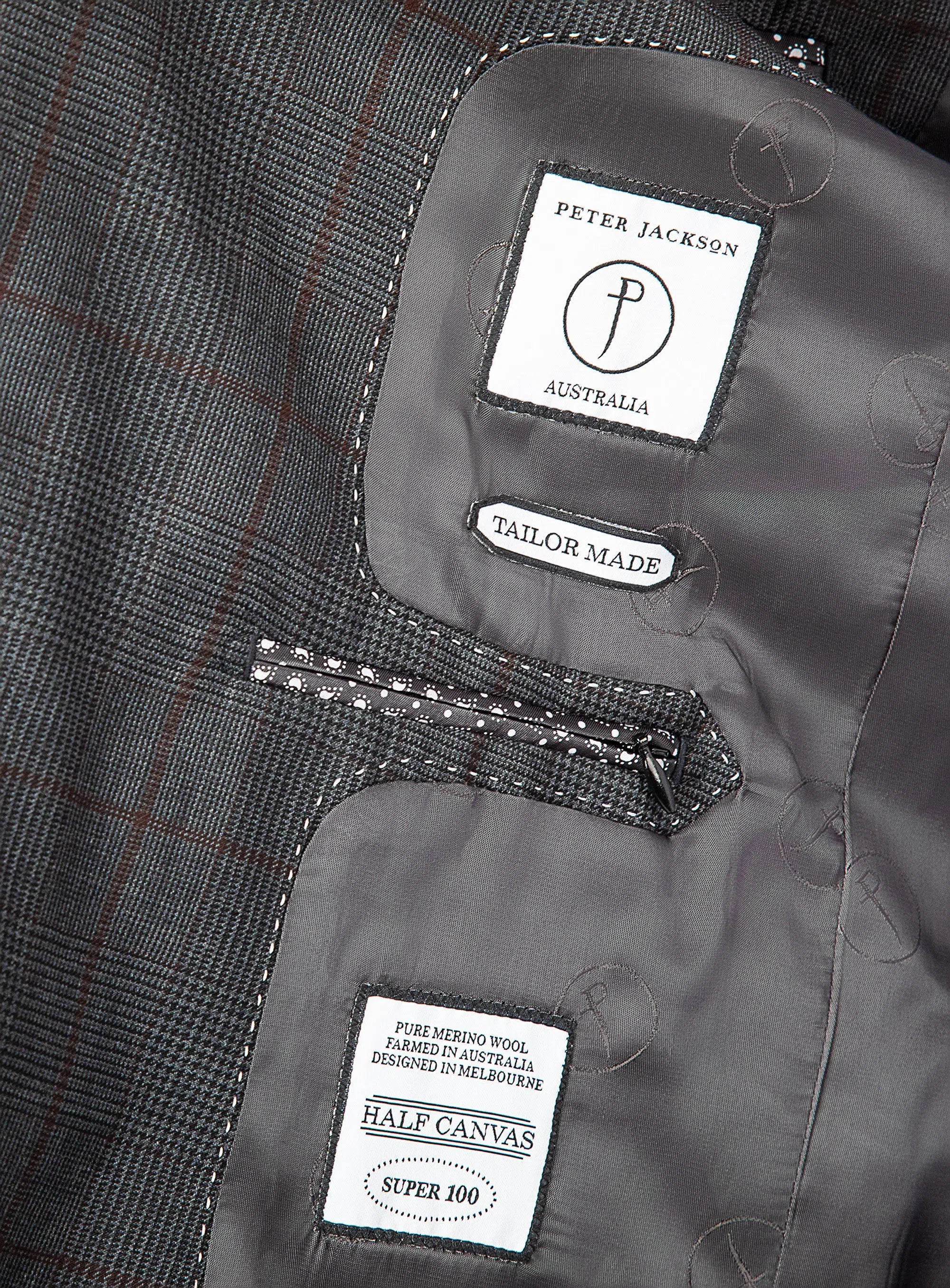 Prince of Wales Charcoal Suit