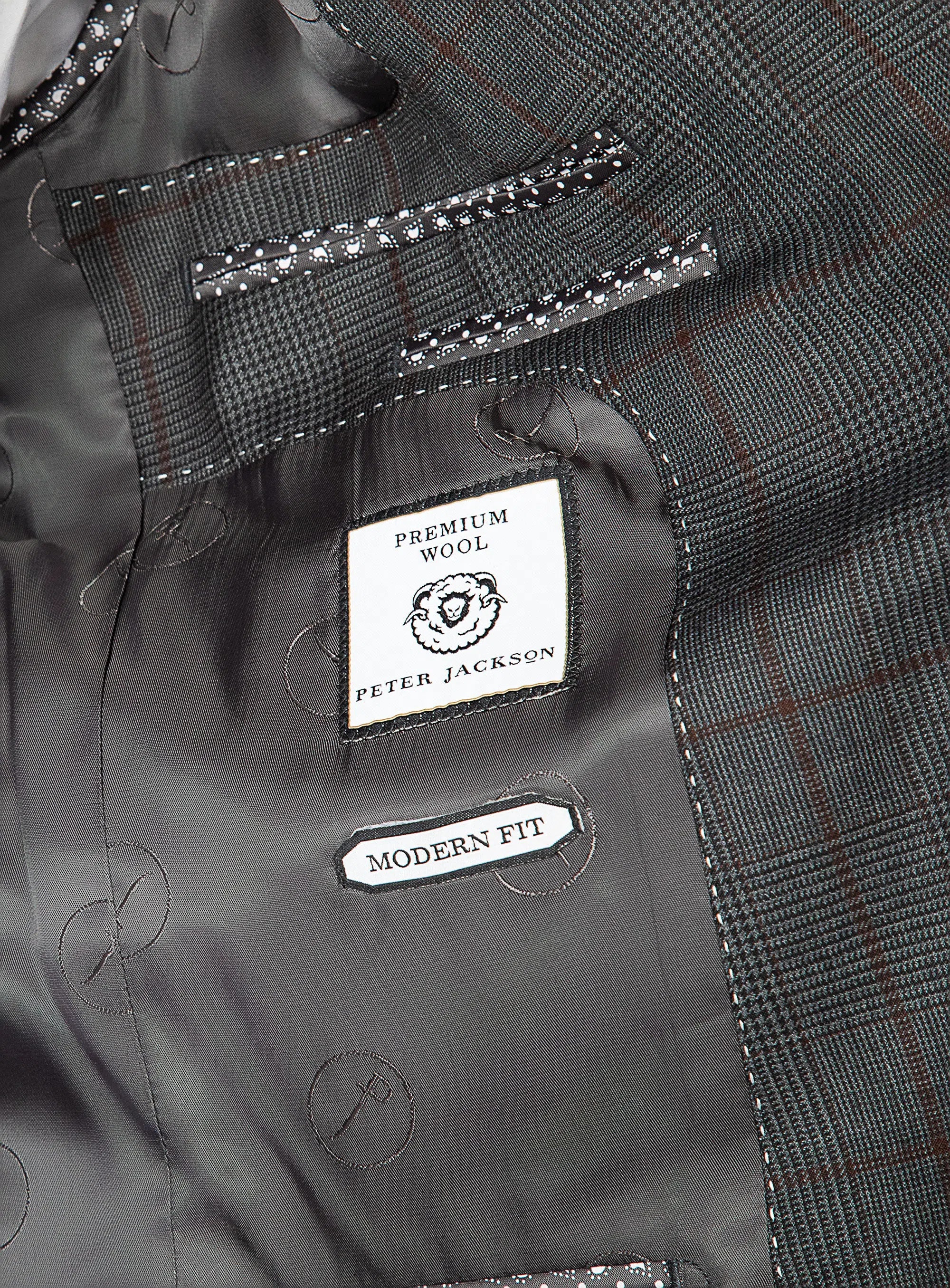 Prince of Wales Charcoal Suit