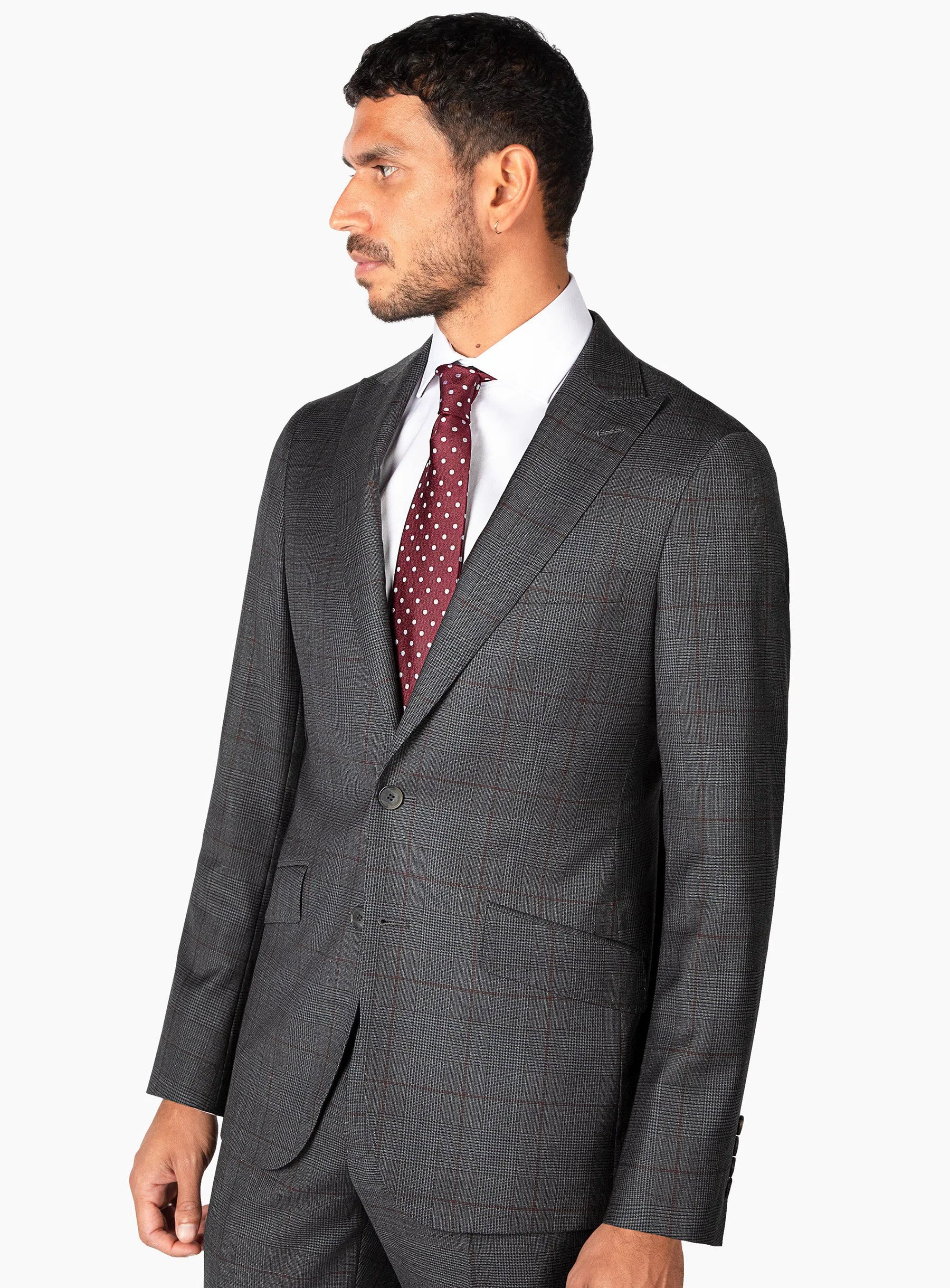 Prince of Wales Charcoal Suit