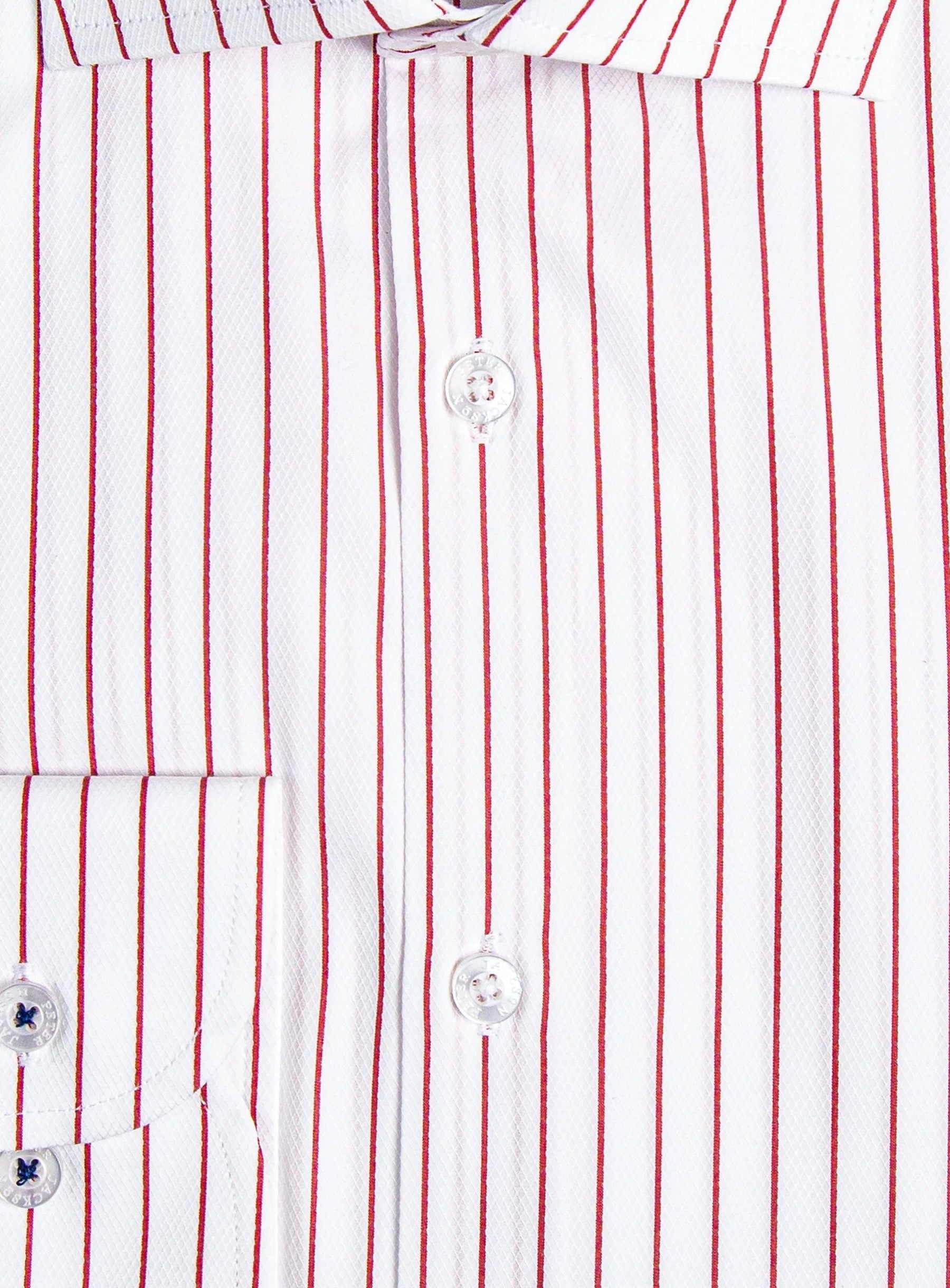 Red Pinstripe Business Shirt