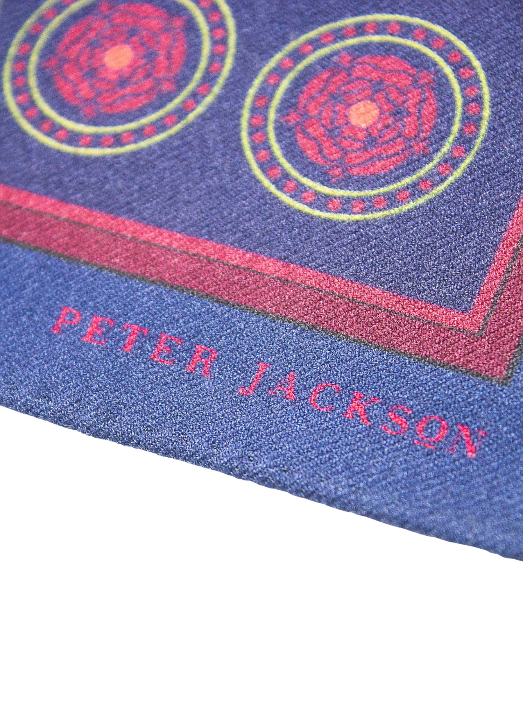 Royal Blue Medallion Pocket Square