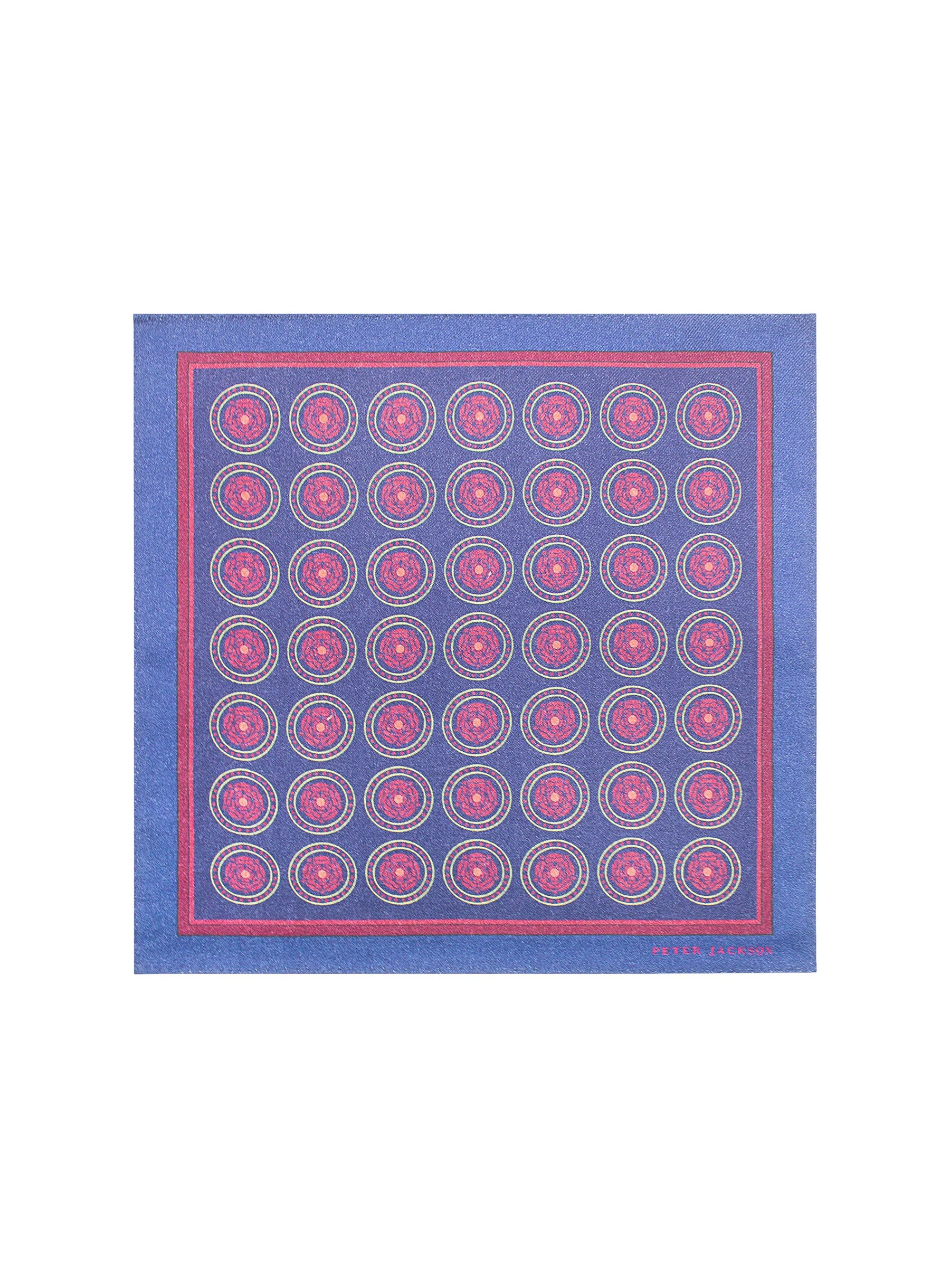 Royal Blue Medallion Pocket Square