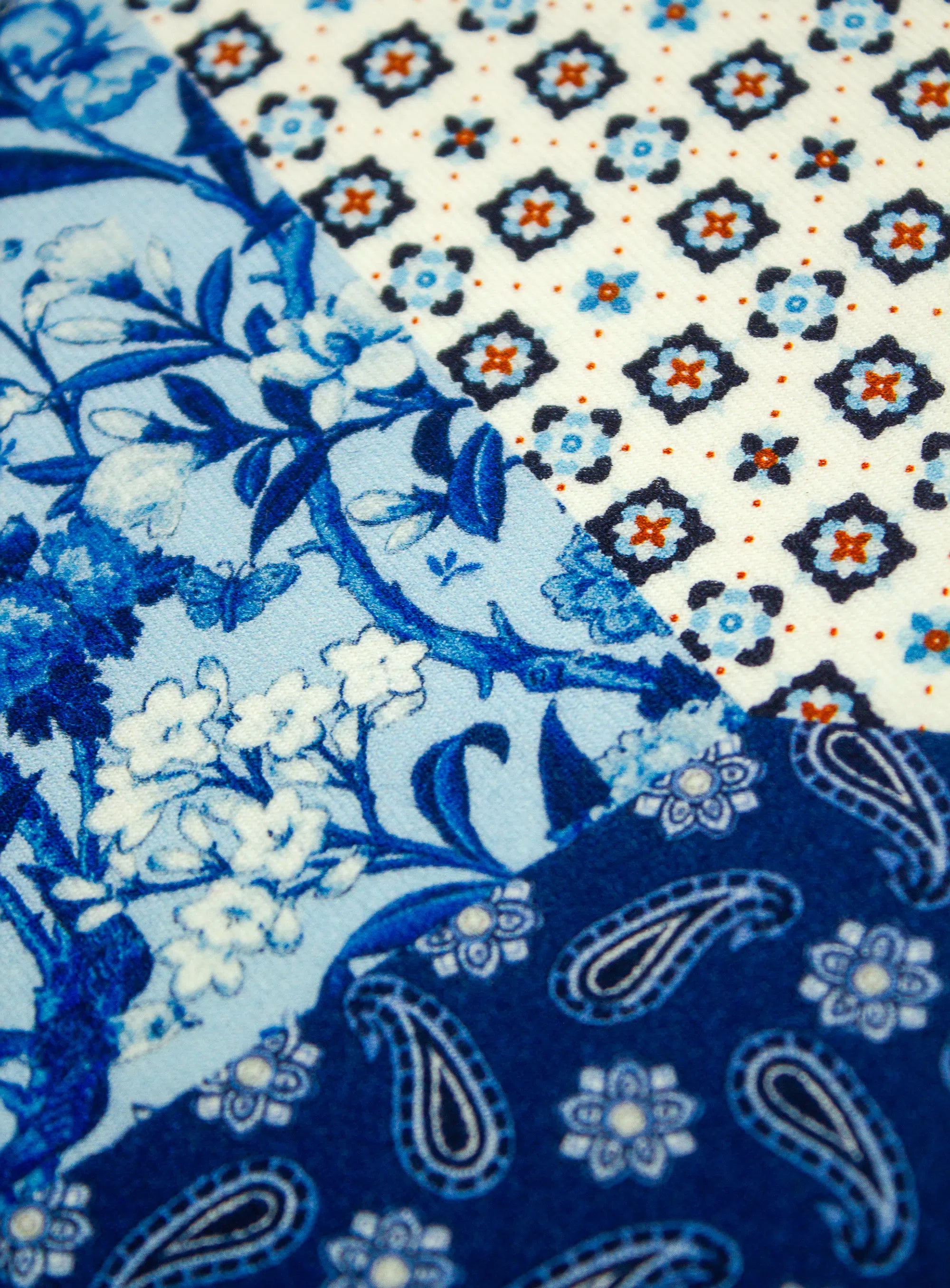 Royal Blue Medley Pocket Square