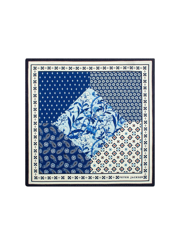 Royal Blue Medley Pocket Square