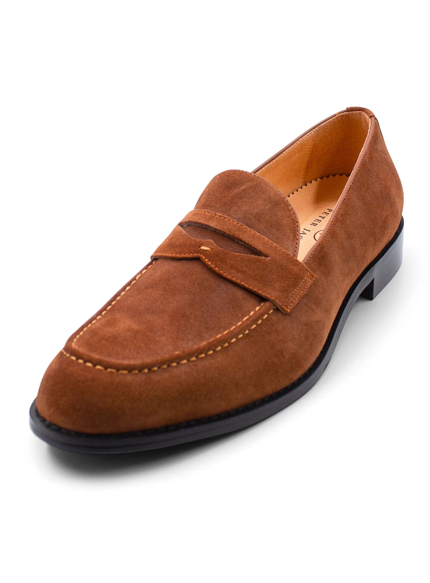 Santo Cognac Suede Loafer