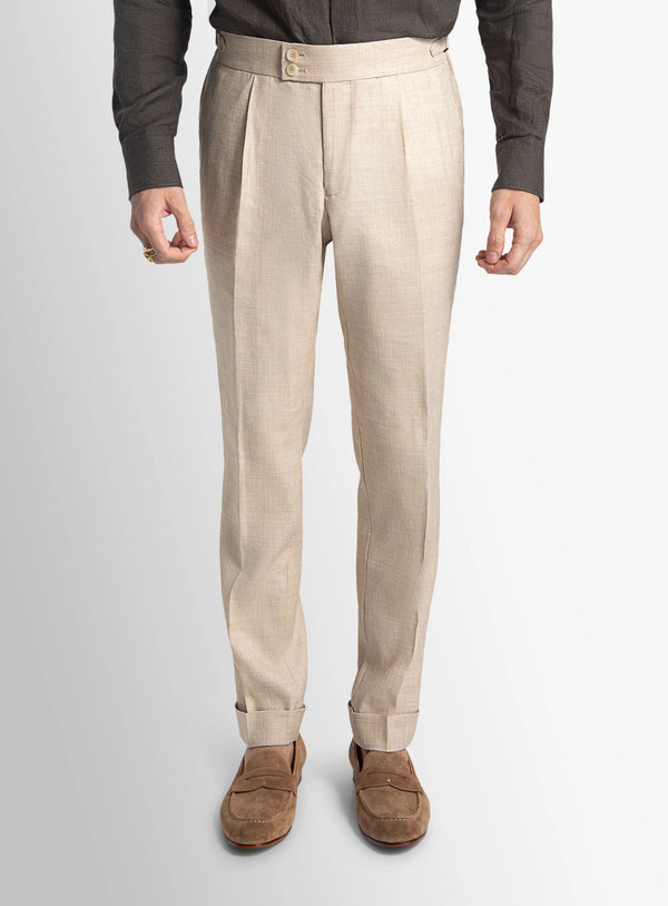 Santorini Textured Sand Trousers