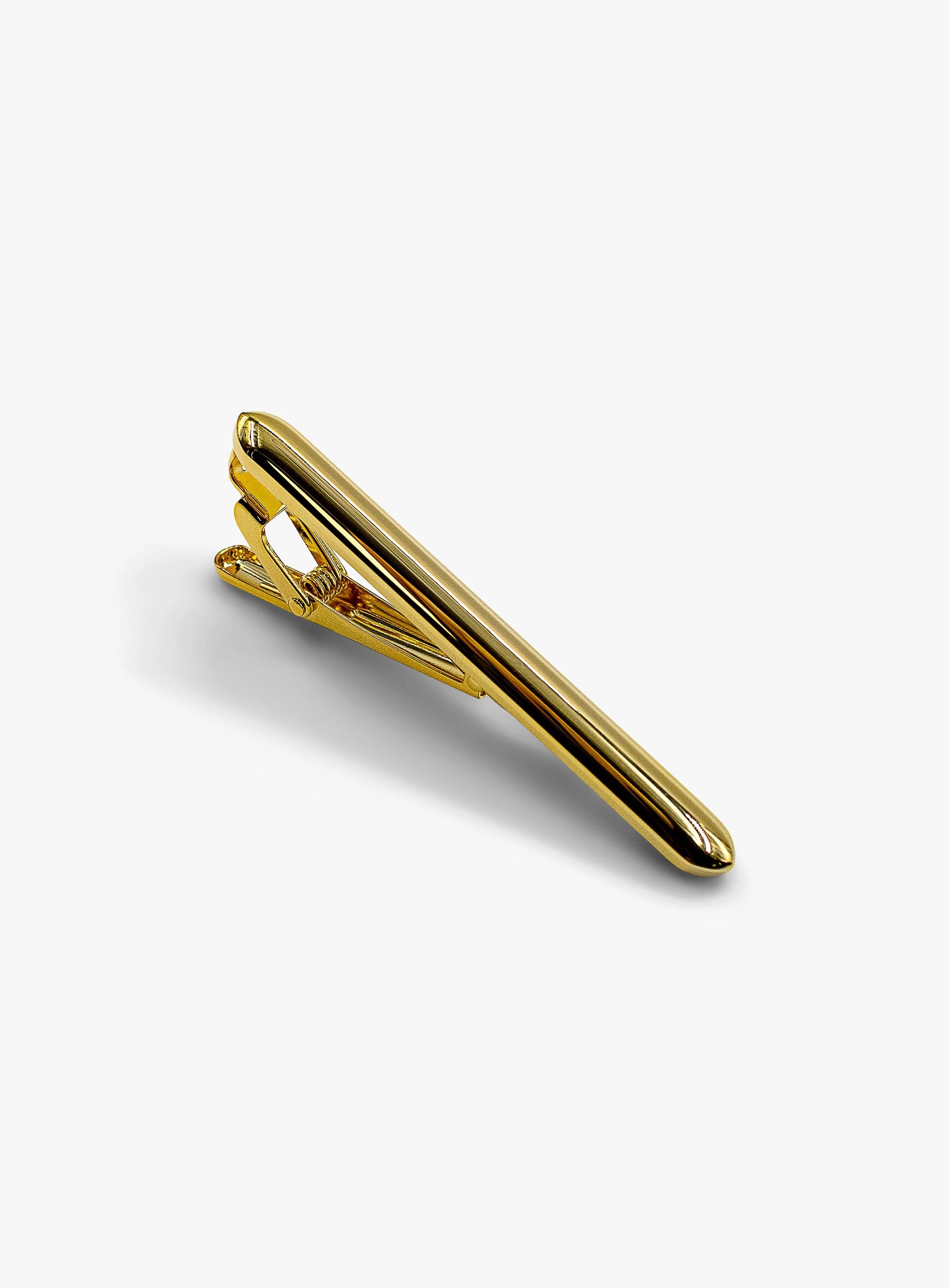smooth gold tie bar