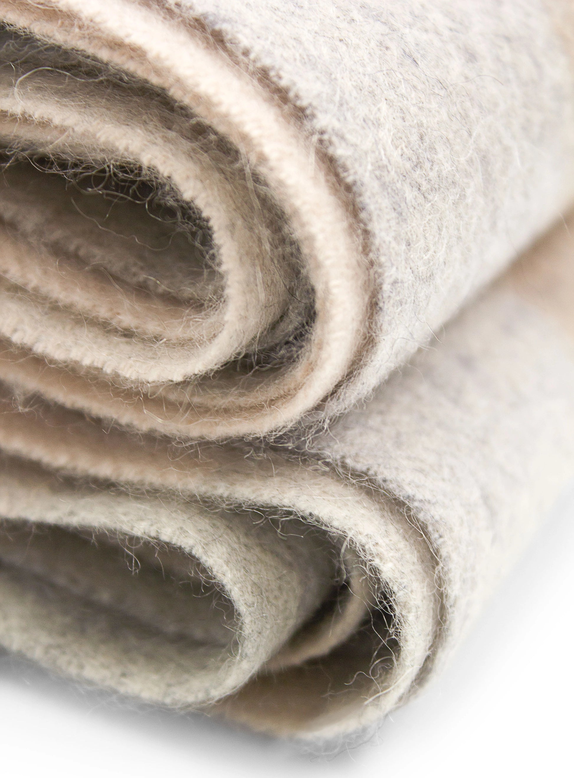 tan and grey pure wool scarf texture
