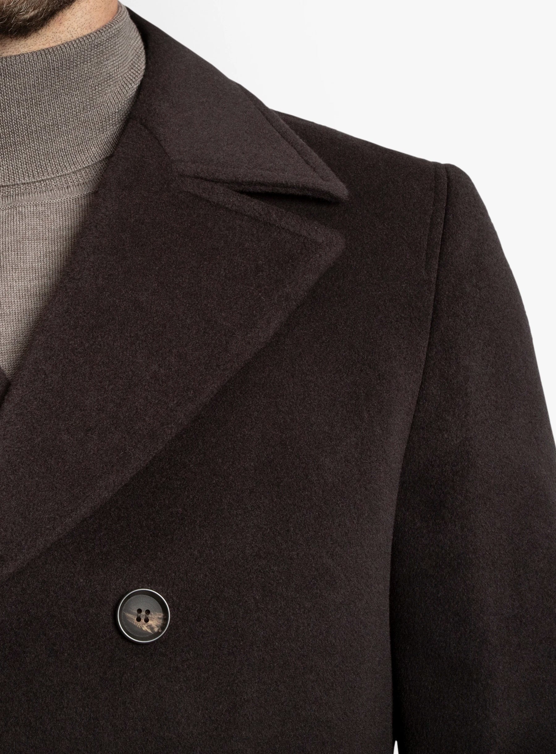 Tesero Coffee Dual Face Overcoat