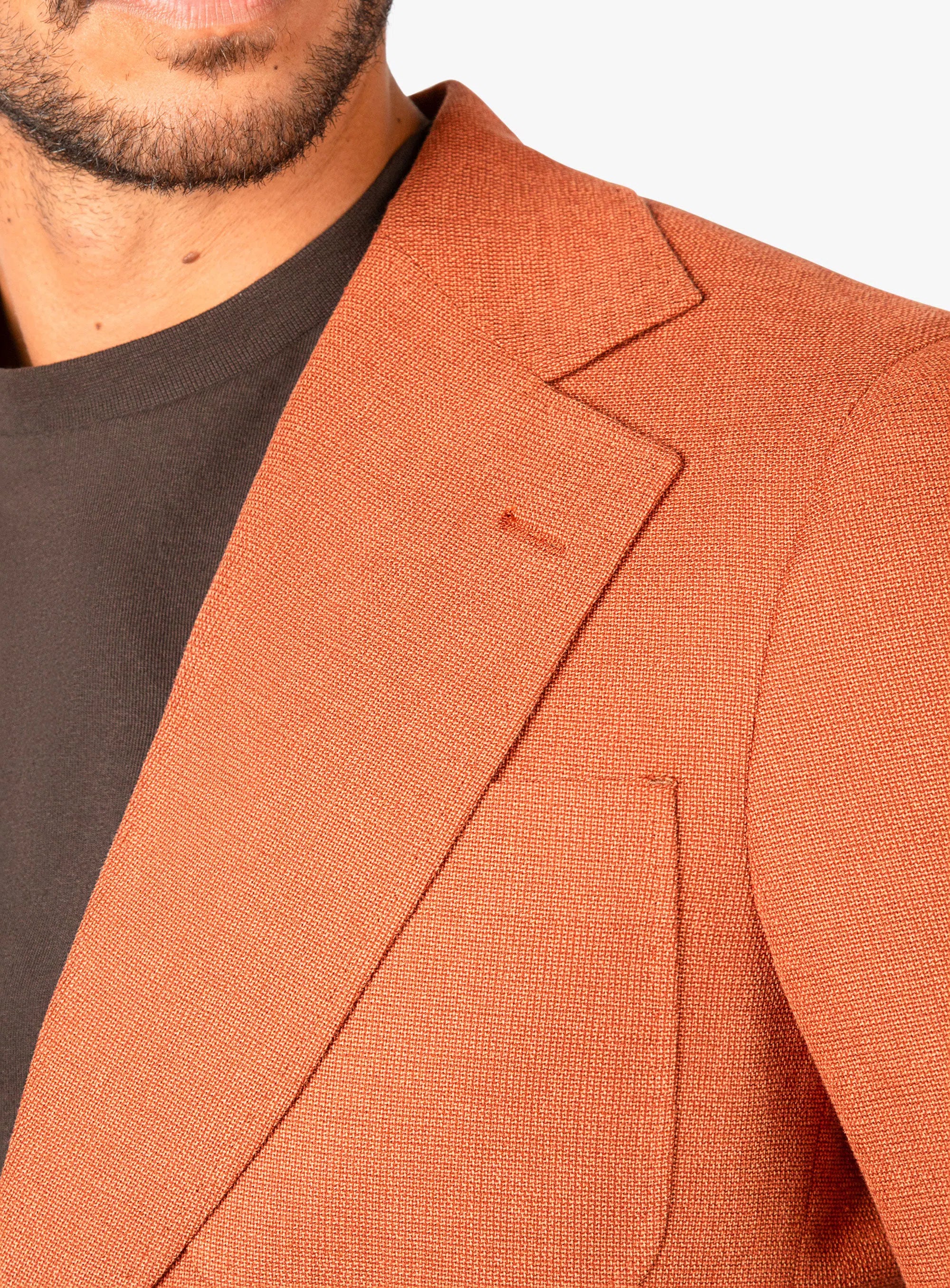 Varese Burnt Orange Basketweave Jacket