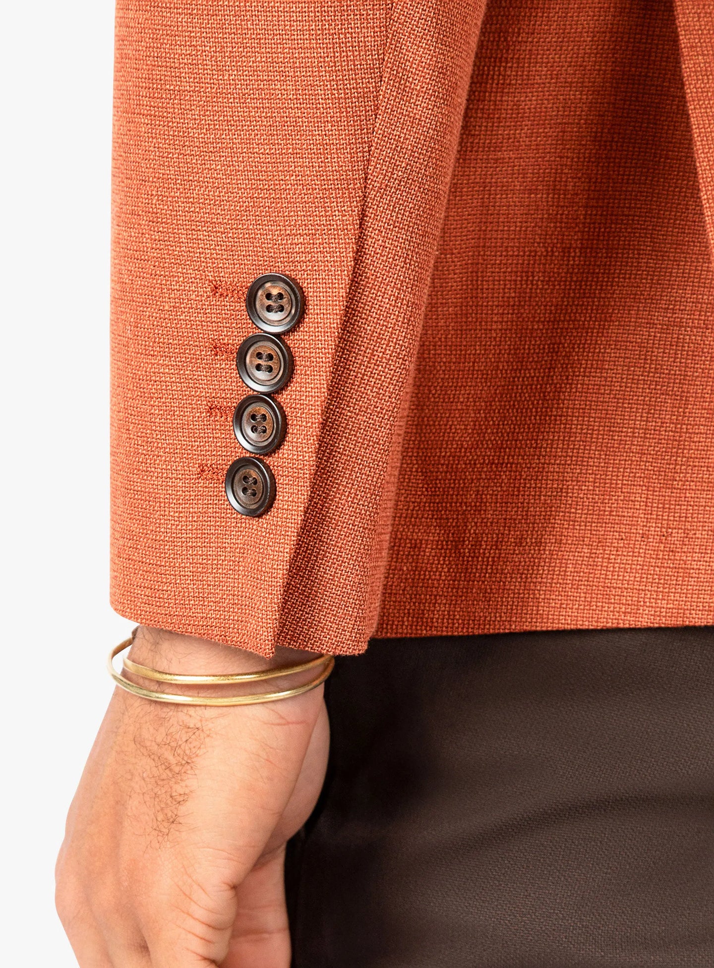 Varese Burnt Orange Basketweave Jacket