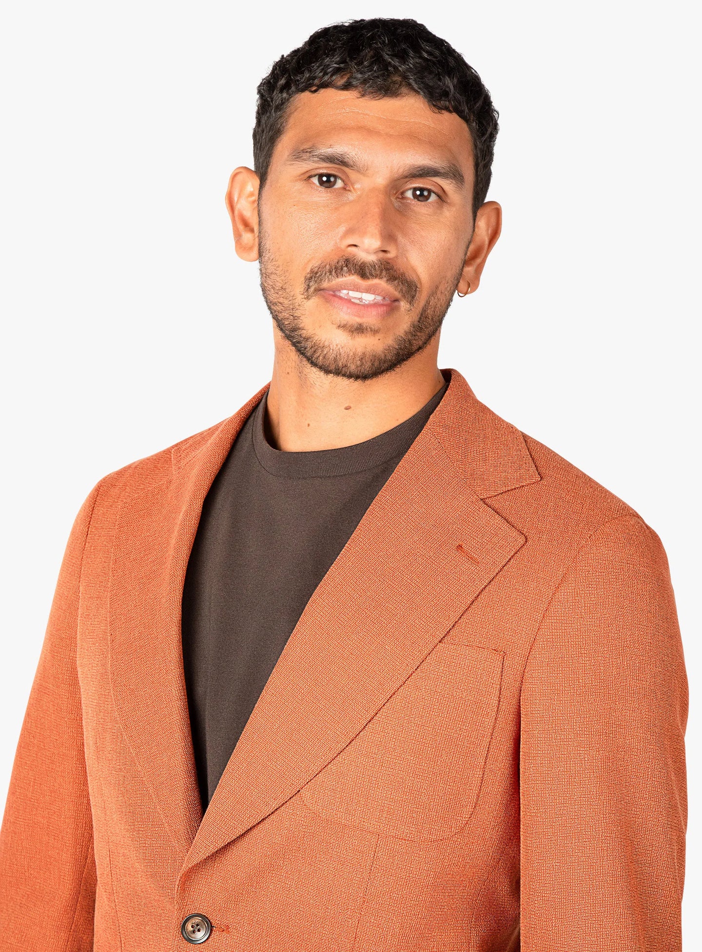 Varese Burnt Orange Basketweave Jacket