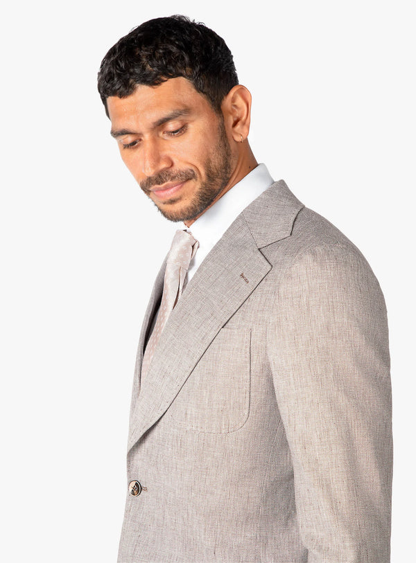 Varese Chocolate Stepped Weave Jacket