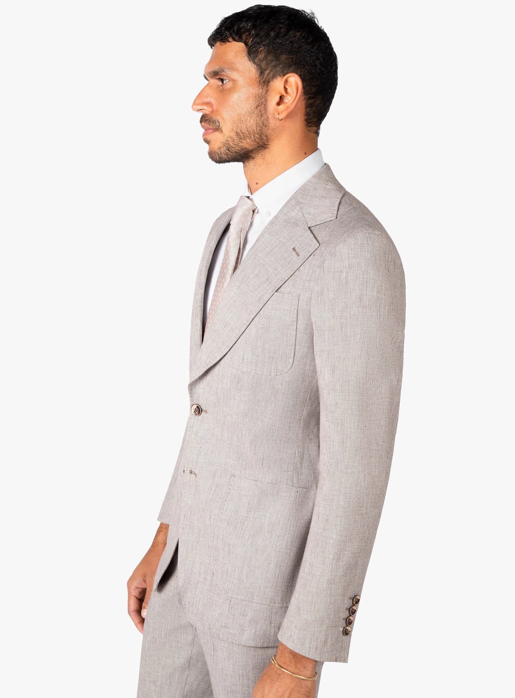 Varese Chocolate Stepped Weave Jacket