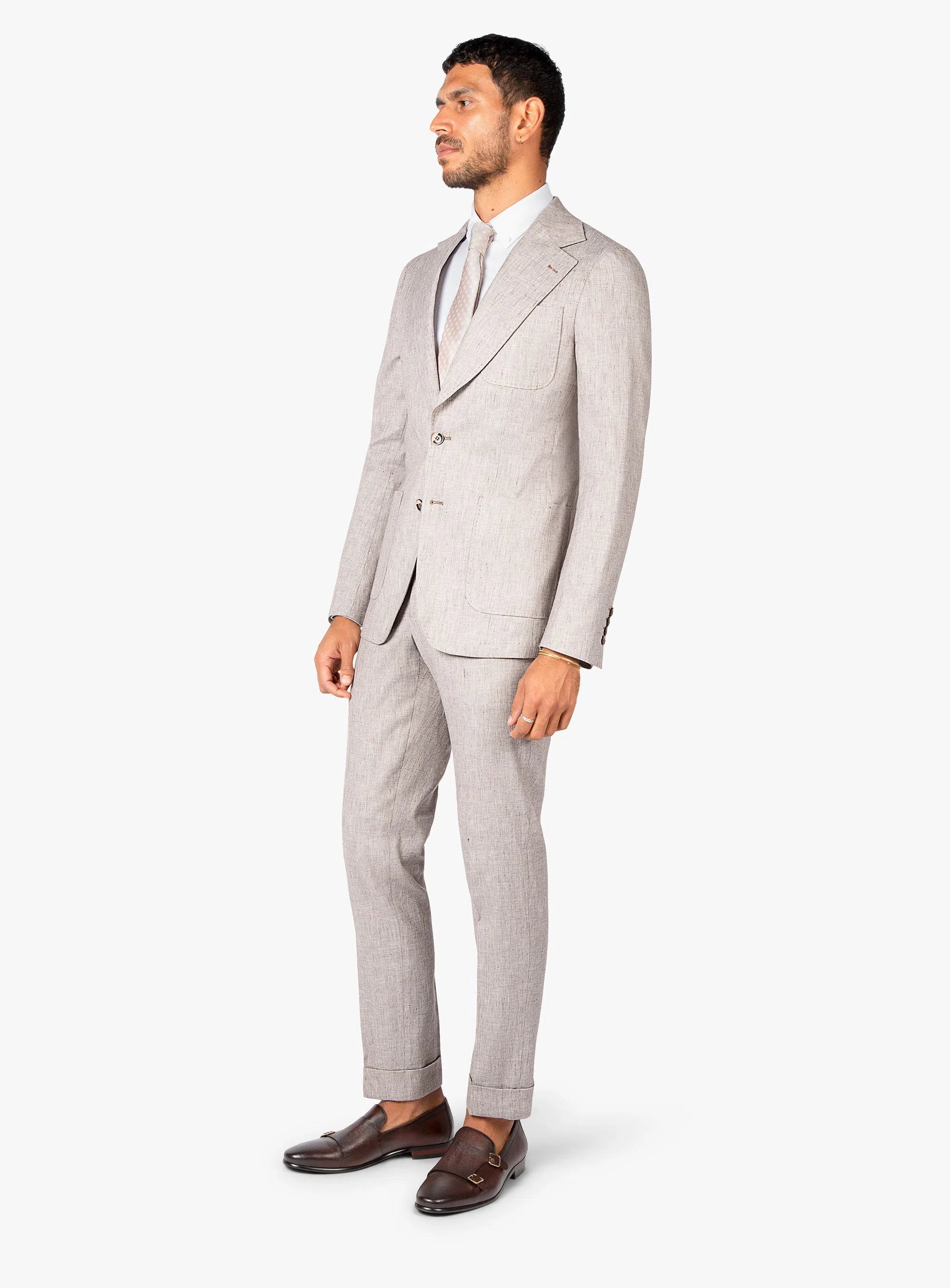 Varese Chocolate Stepped Weave Jacket