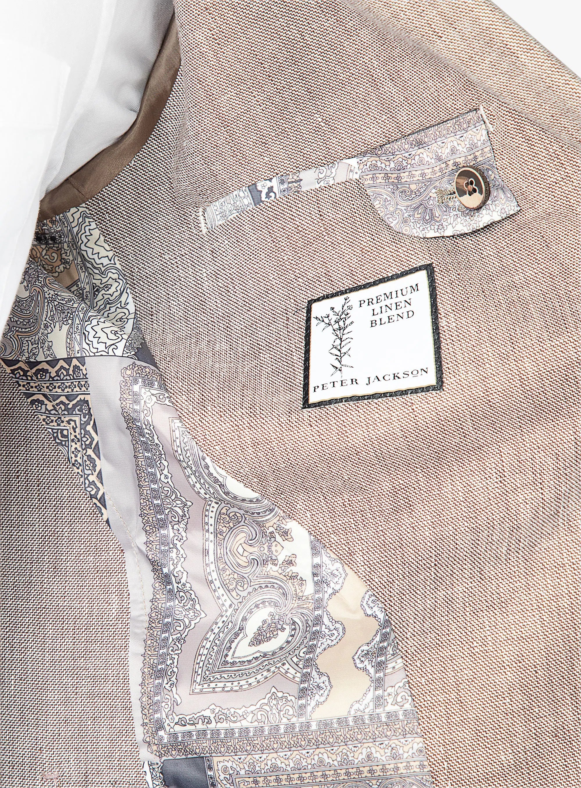 Varese Chocolate Stepped Weave Jacket
