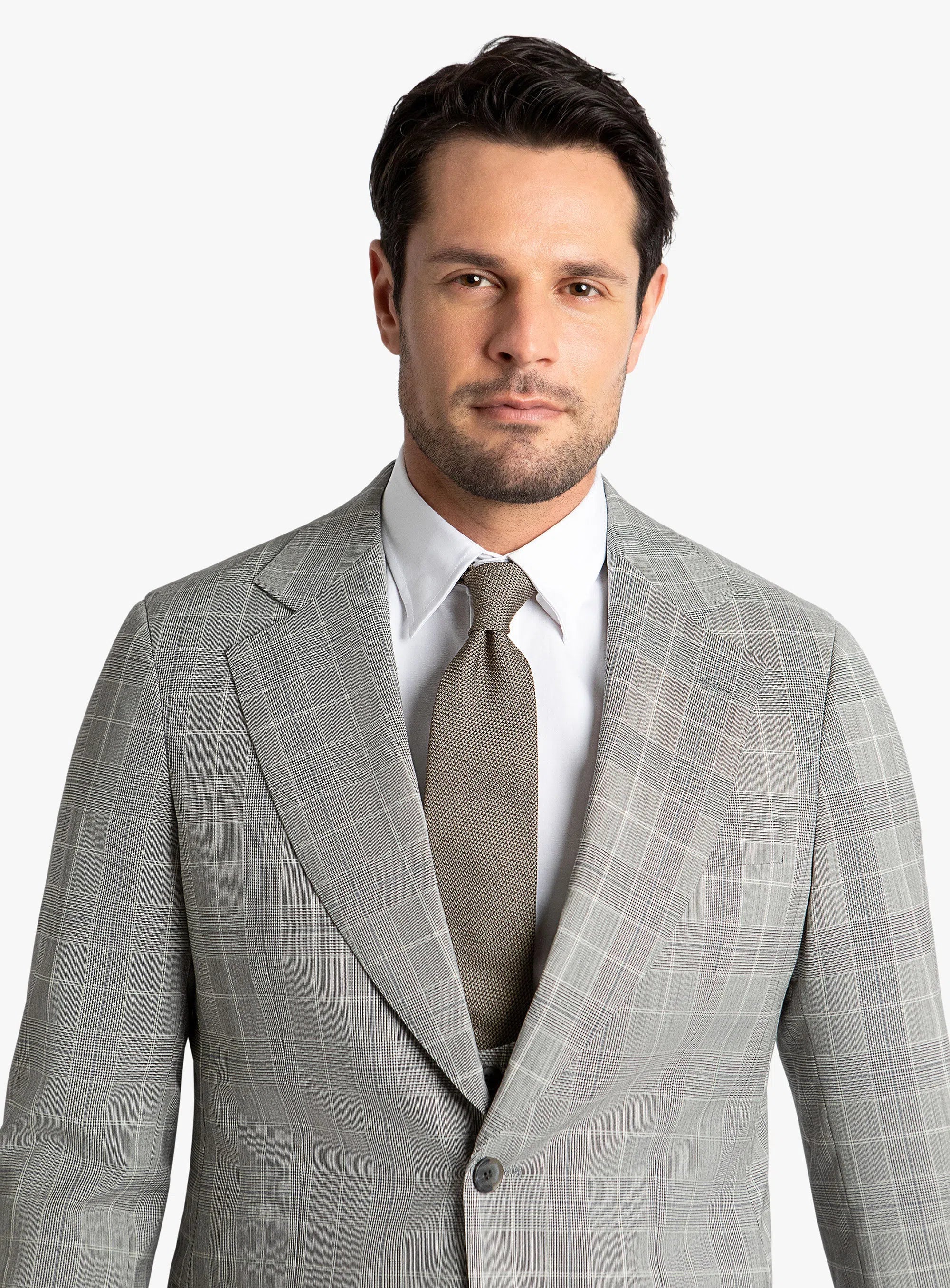 Varese Grey Plaid Suit
