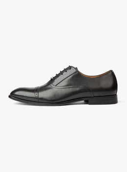 Vieri Cap Black Derby Shoe