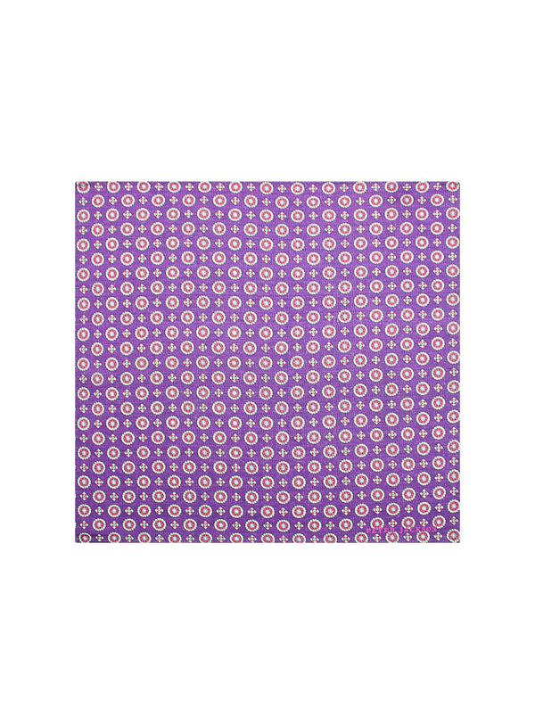 Violet Orbit Pocket Square
