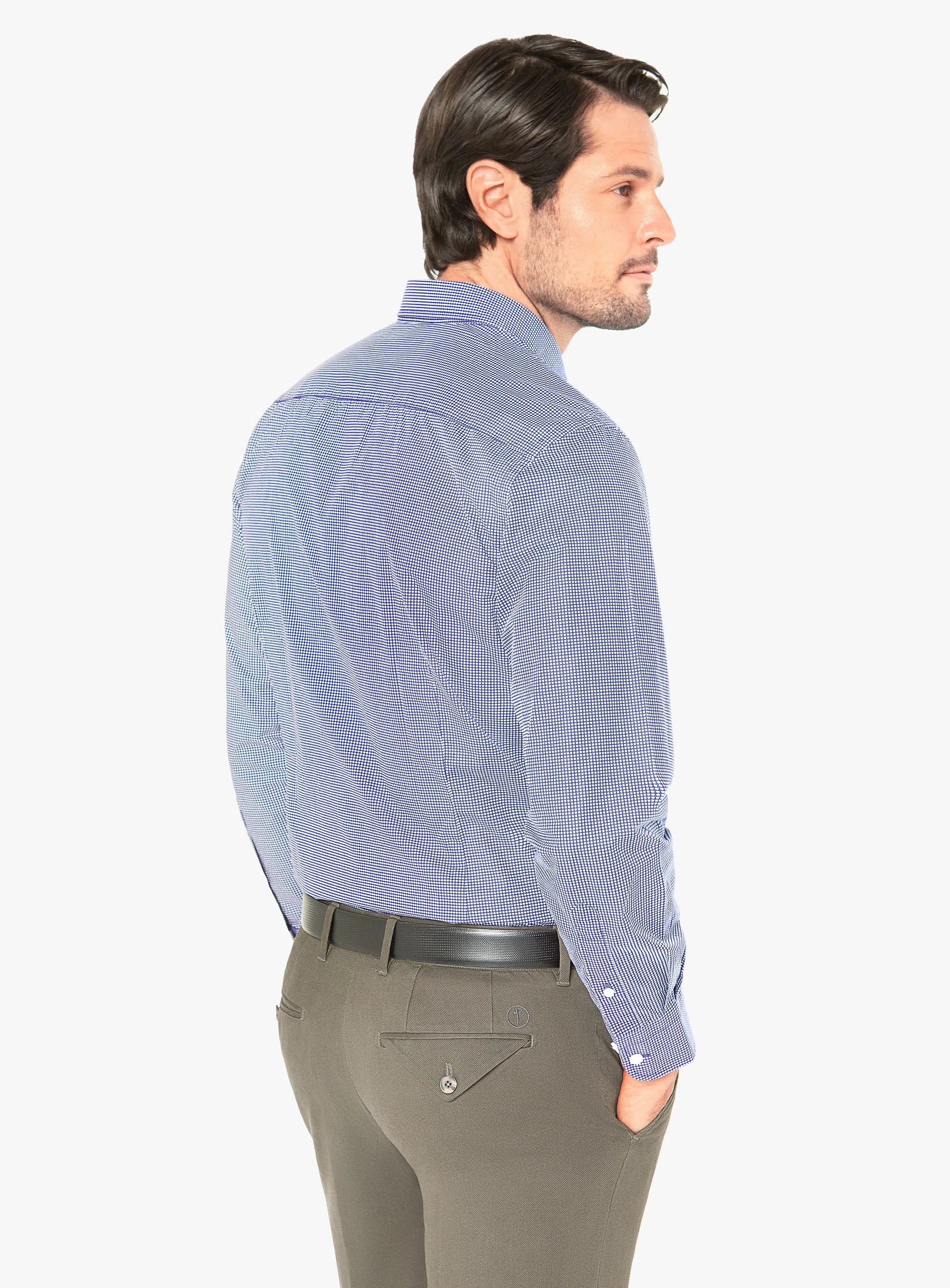 Vittoria Navy Dot print shirt