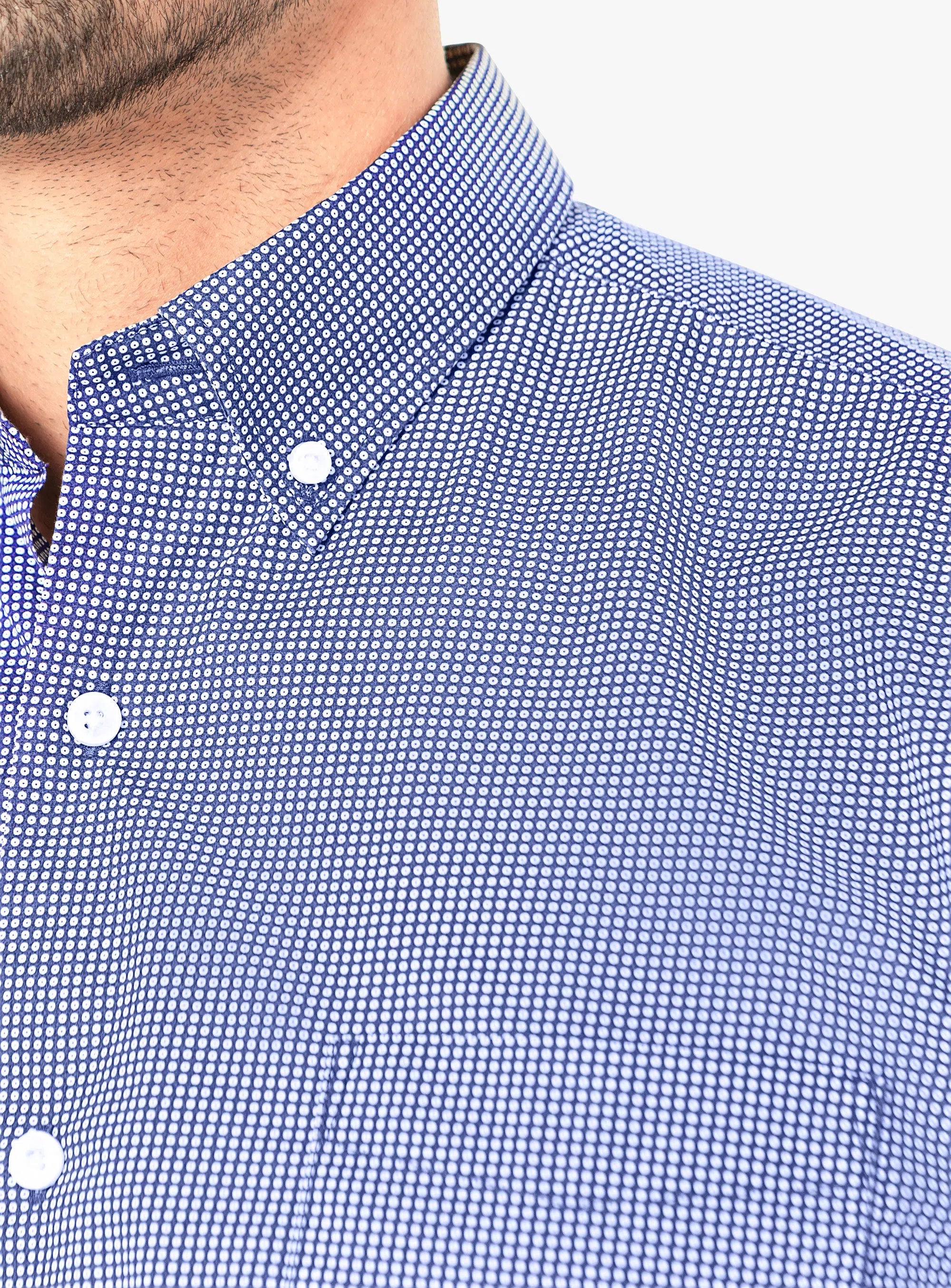 Vittoria Navy Dot print shirt