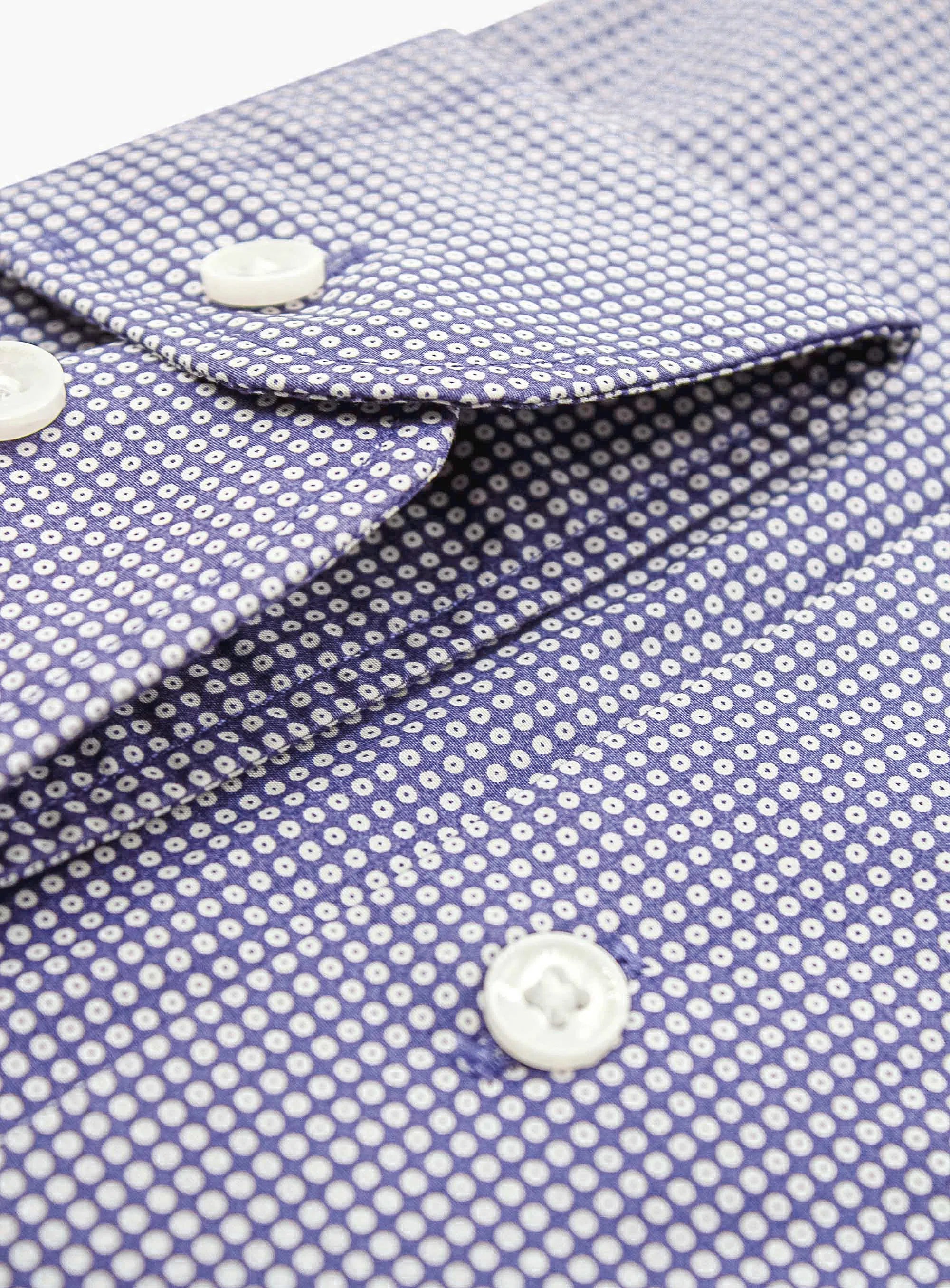 Vittoria Navy Dot print shirt